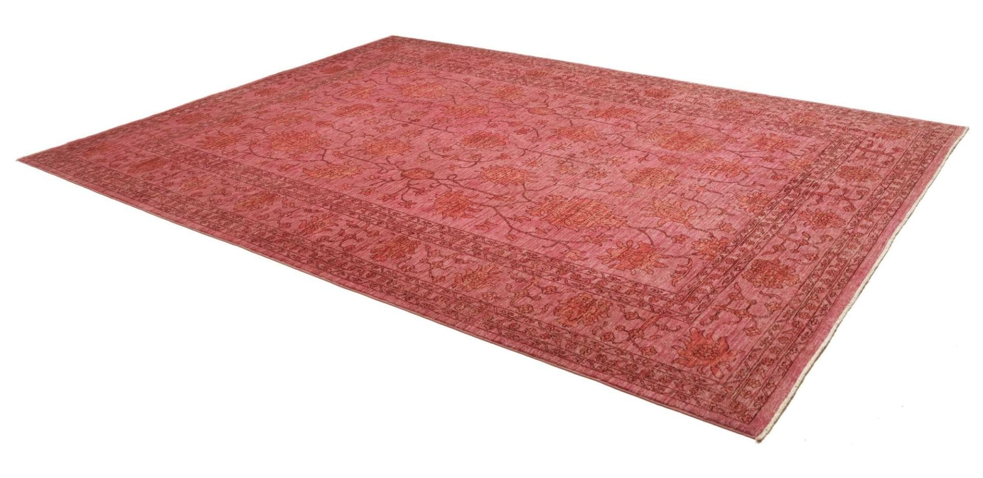 Farahan Ziegler Orientteppich 252 × 339 cm aus Wolle, handgeknüpft