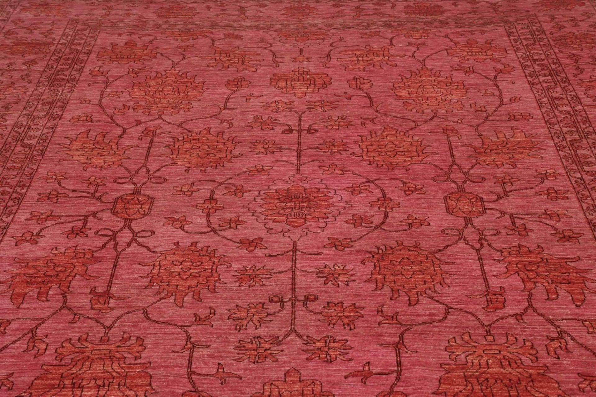 Farahan Ziegler Orientteppich 252 × 339 cm aus Wolle, handgeknüpft