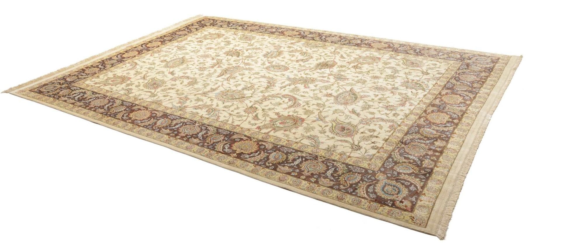 Ghom Perserteppich aus Iran, 251 × 342 cm