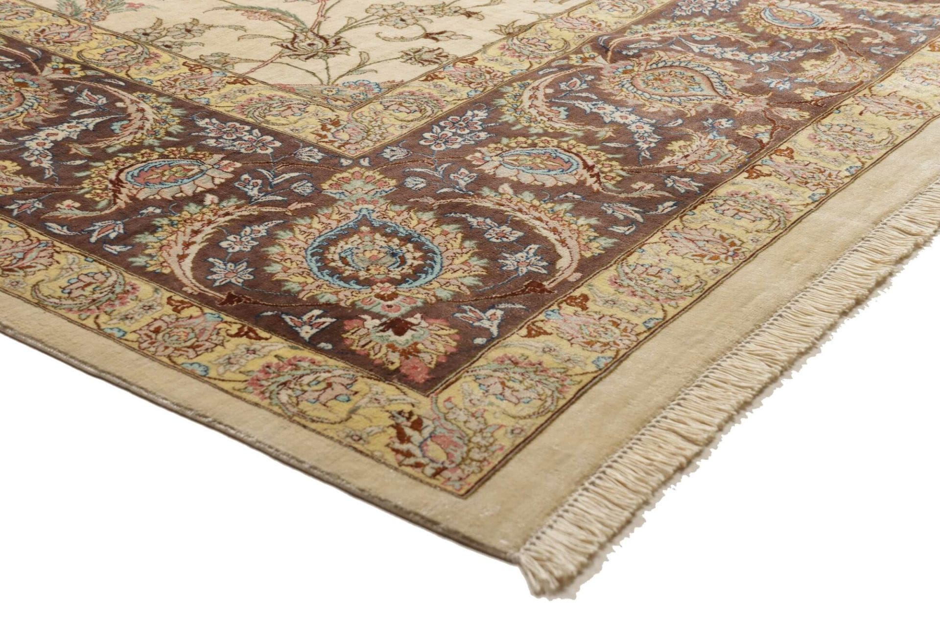 Ghom Perserteppich aus Iran, 251 × 342 cm