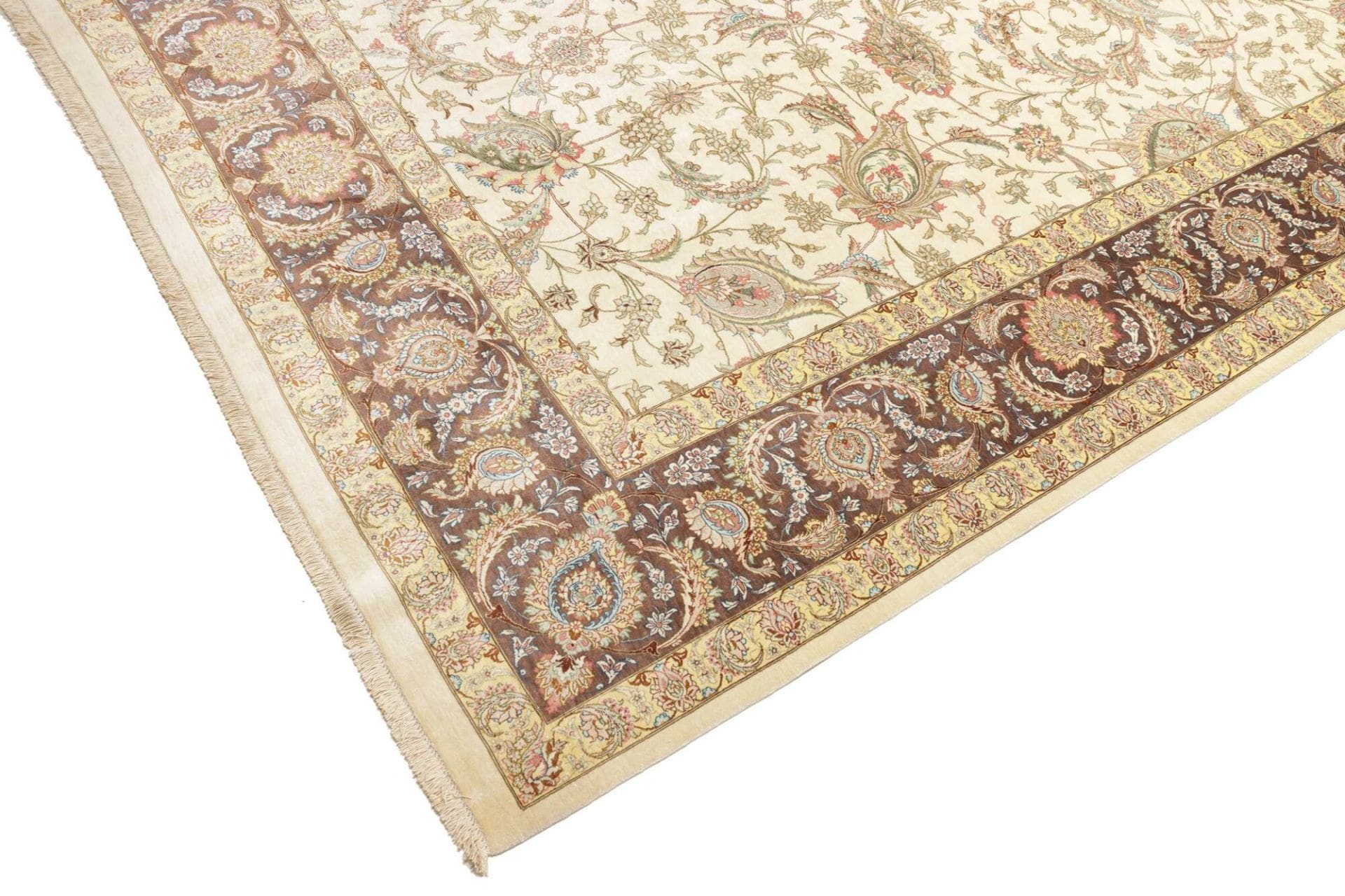Ghom Perserteppich aus Iran, 251 × 342 cm