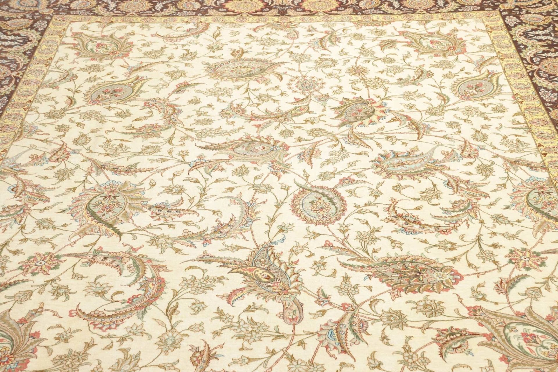 Ghom Perserteppich aus Iran, 251 × 342 cm