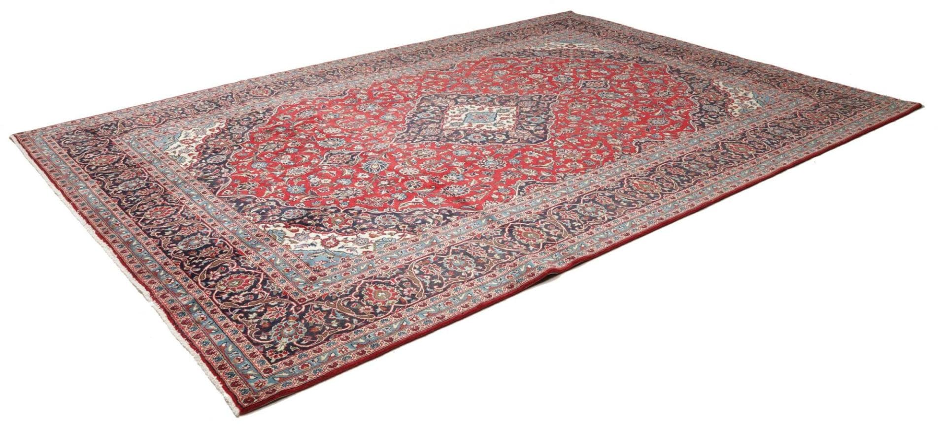 Handgeknüpfter Kashan Perserteppich 246 × 355 cm