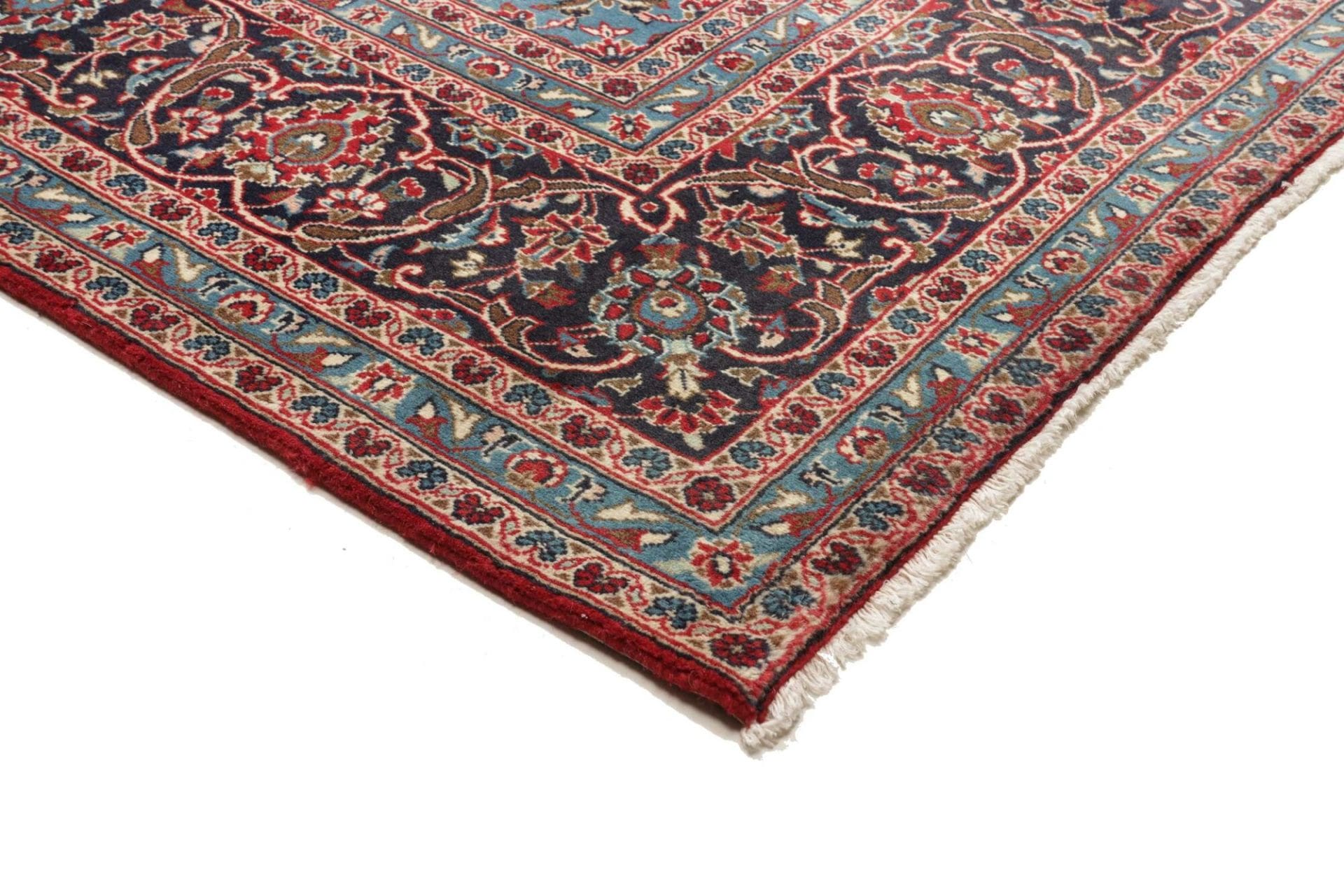 Handgeknüpfter Kashan Perserteppich 246 × 355 cm