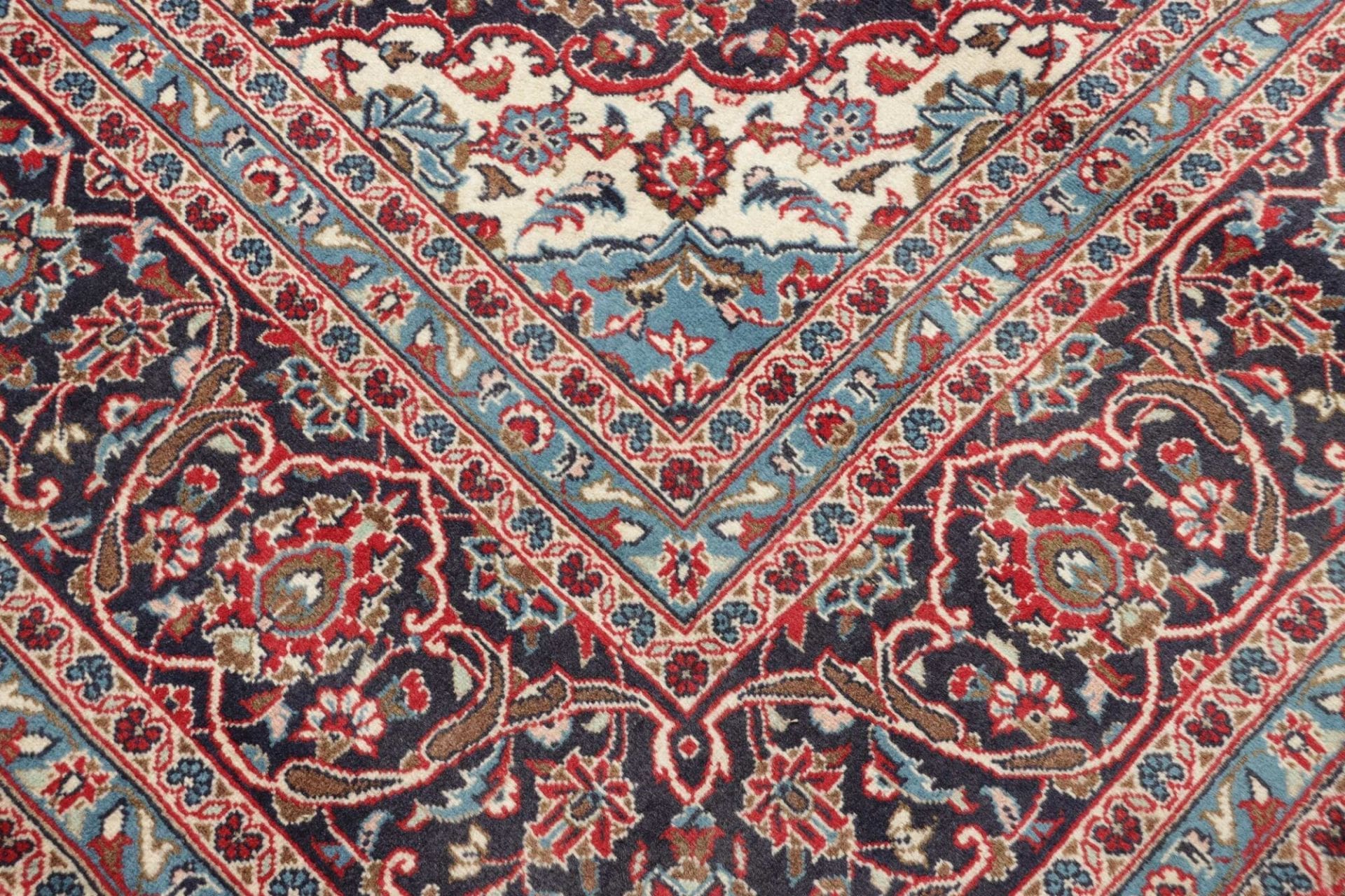 Handgeknüpfter Kashan Perserteppich 246 × 355 cm