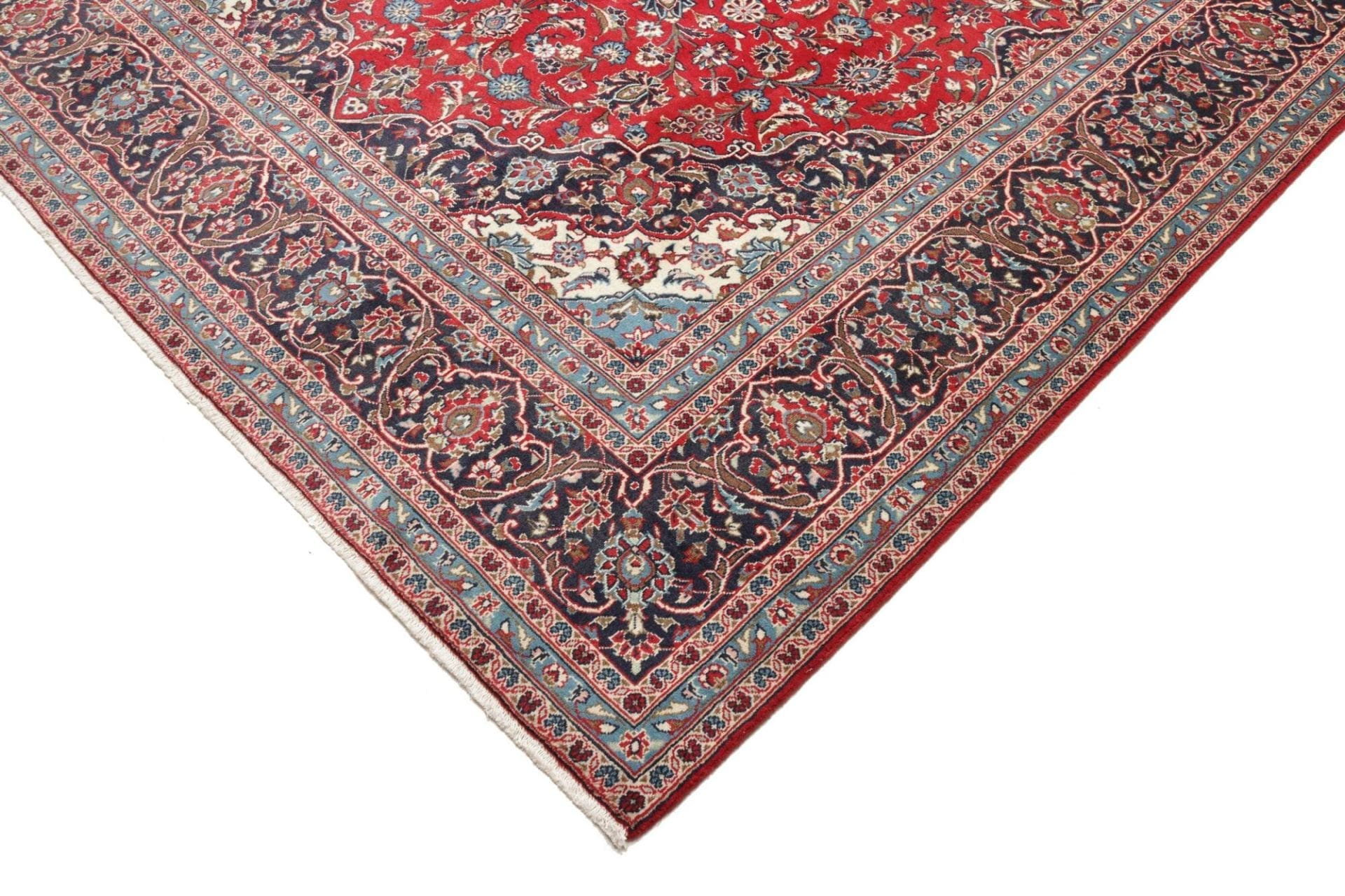 Handgeknüpfter Kashan Perserteppich 246 × 355 cm