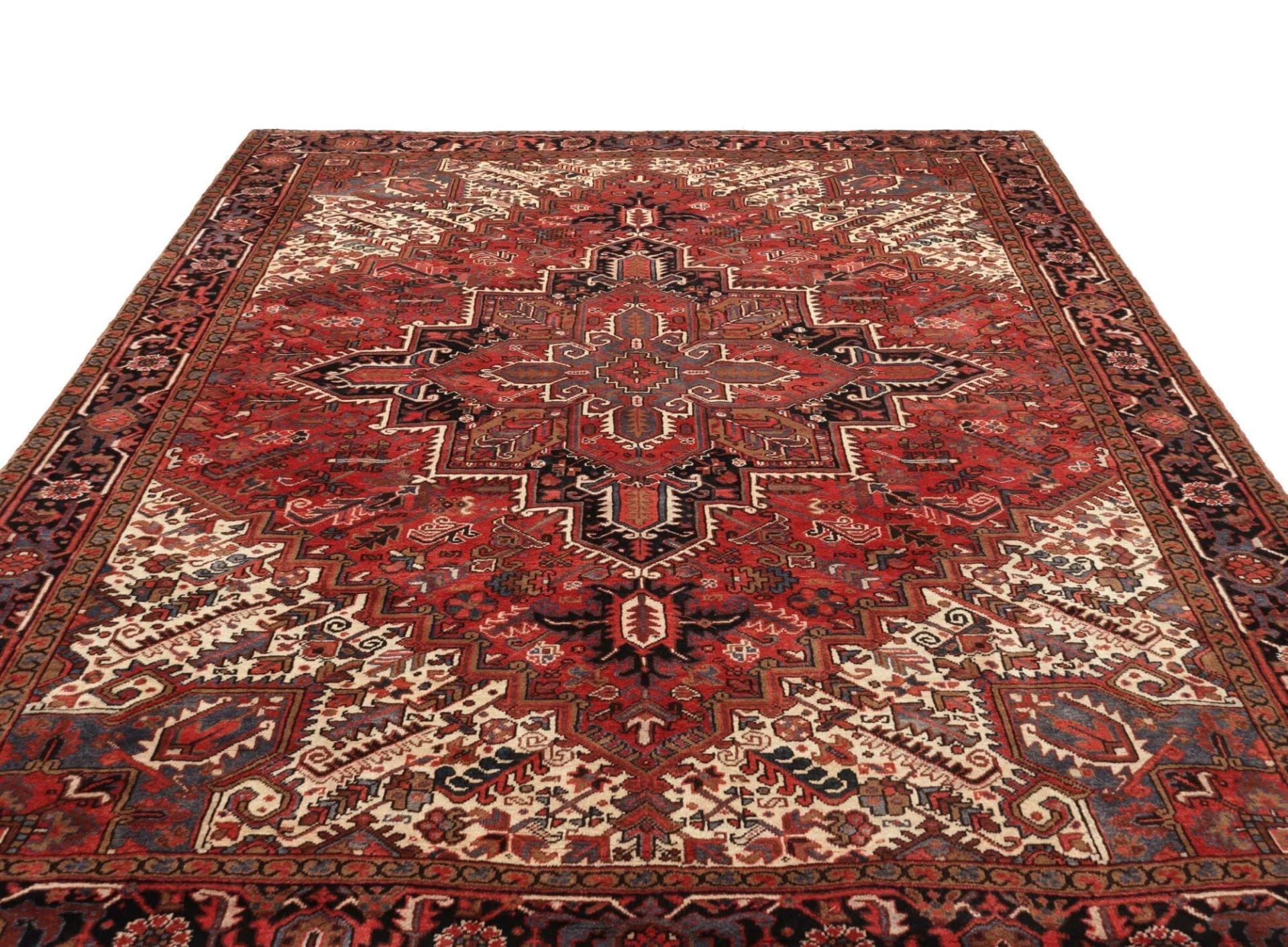 Heriz Perserteppich 265 × 327 cm aus Wolle, handgeknüpft