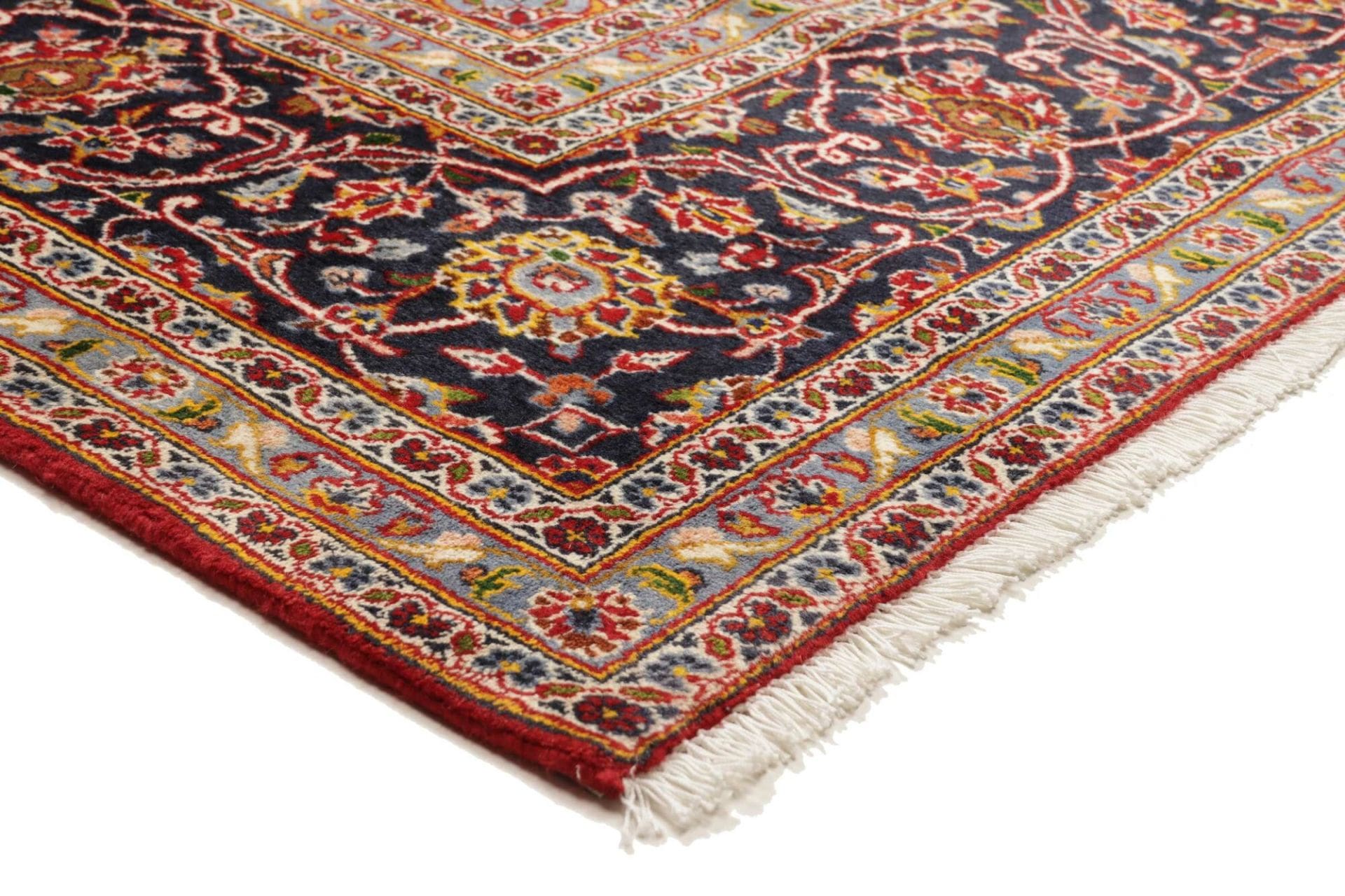 Handgeknüpfter Kashan Perserteppich, 246 × 342 cm, Wolle