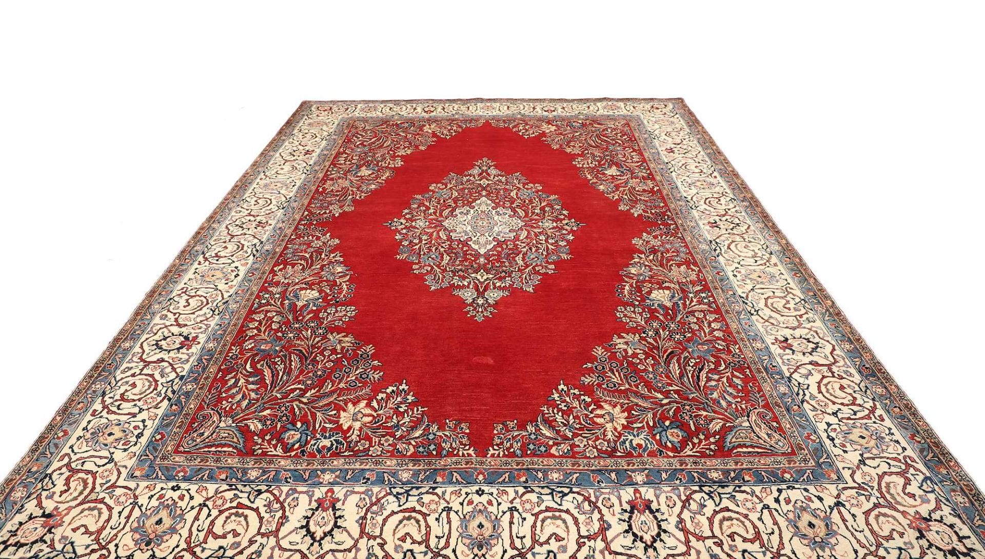 Sarough Farahan Perserteppich 270 × 368 cm aus Wolle, handgeknüpft
