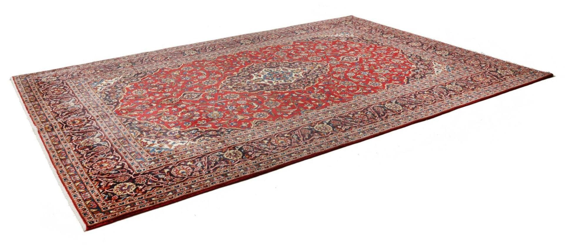 Handgeknüpfter Kashan Perserteppich 246 × 348 cm