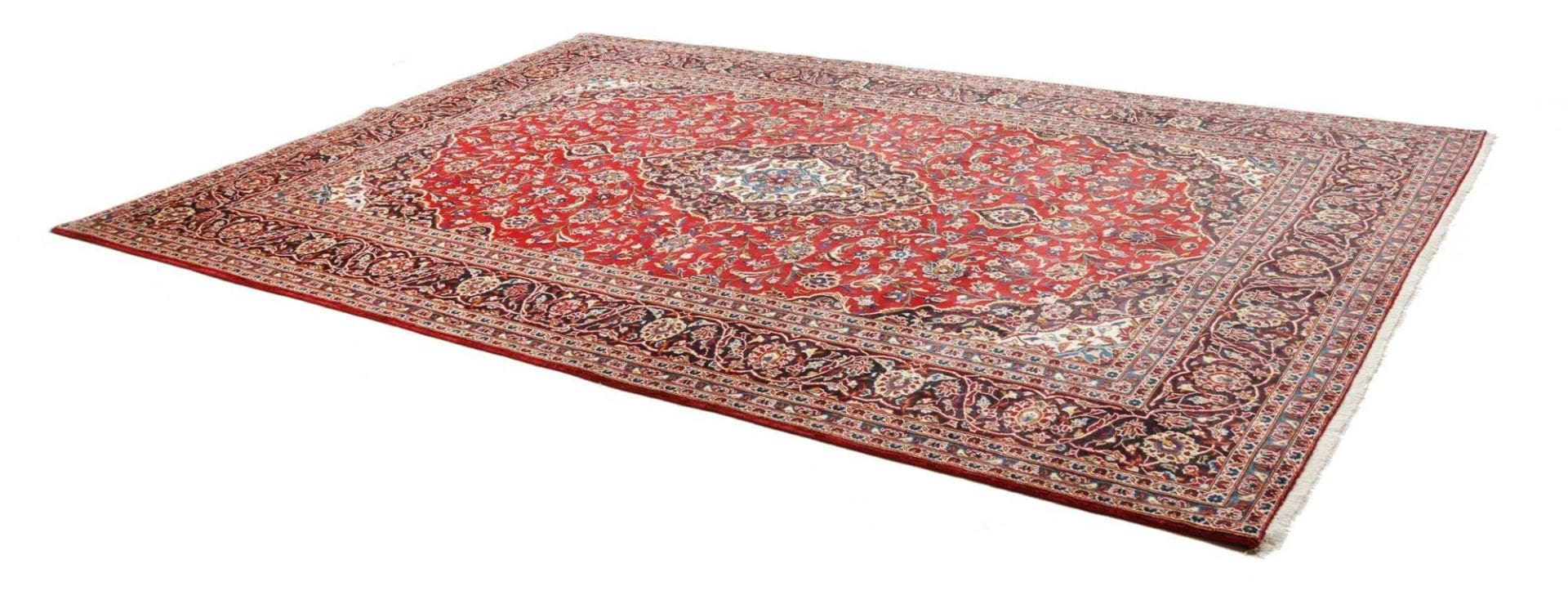 Handgeknüpfter Kashan Perserteppich 246 × 348 cm