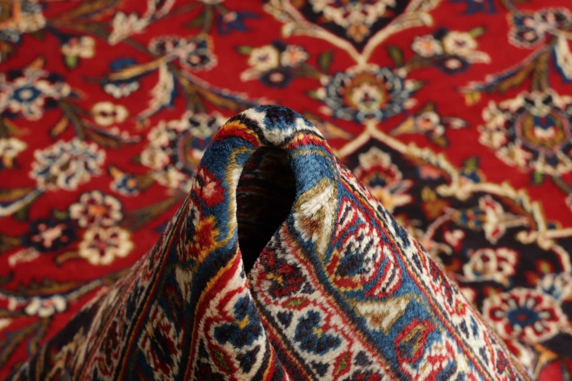 Handgeknüpfter Kashan Perserteppich 246 × 348 cm