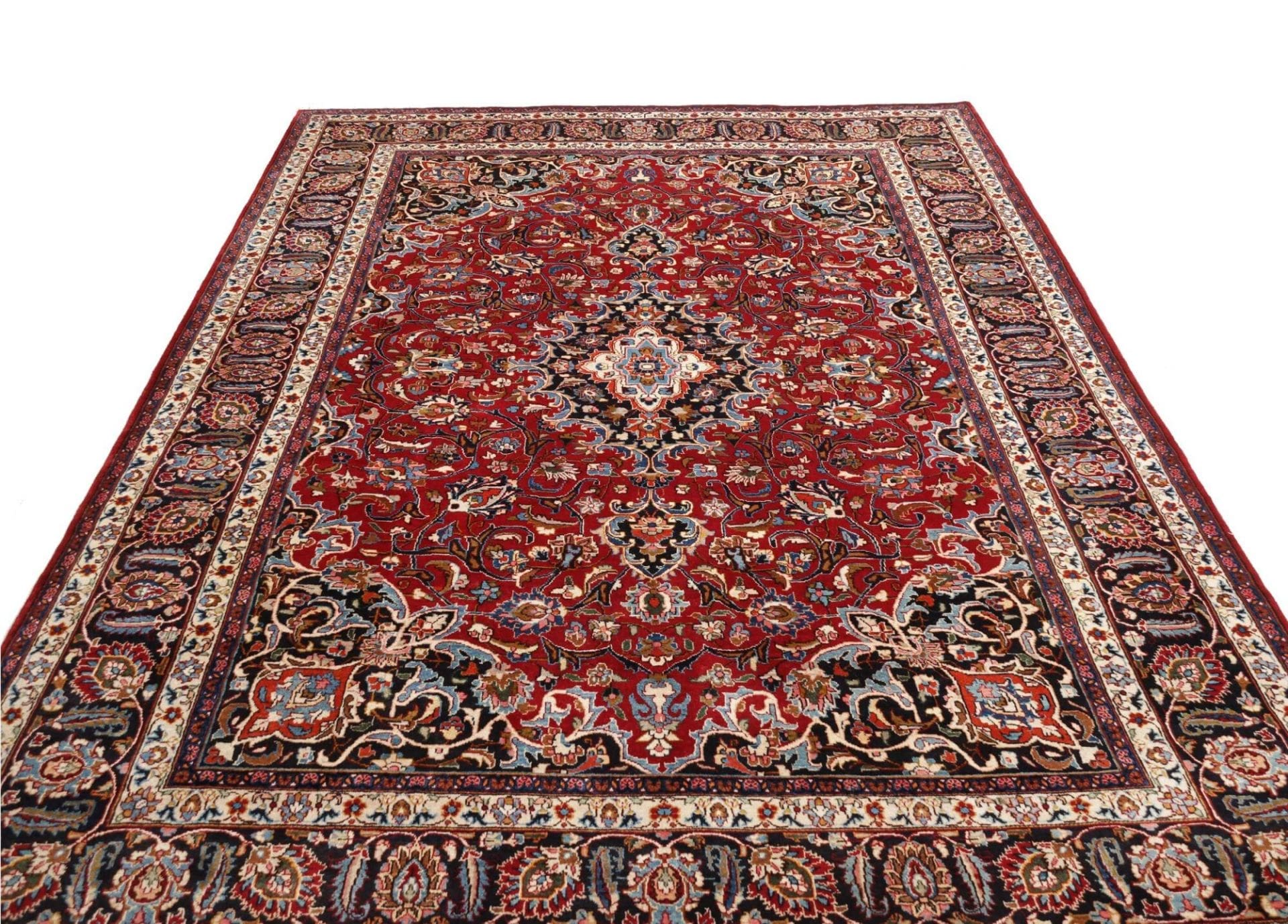 mashad-teppich-246-x-340cm-florale-muster-handgeknupft-perserteppich-3 Handgeknüpfter Mashhad Perserteppich 246 × 340 cm