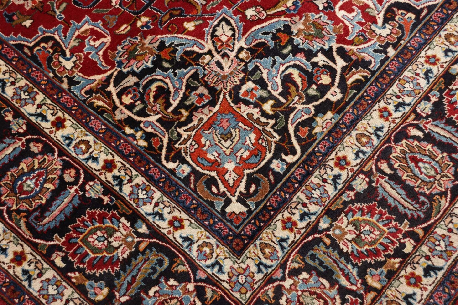 mashad-teppich-246-x-340cm-florale-muster-handgeknupft-perserteppich-5 Handgeknüpfter Mashhad Perserteppich 246 × 340 cm