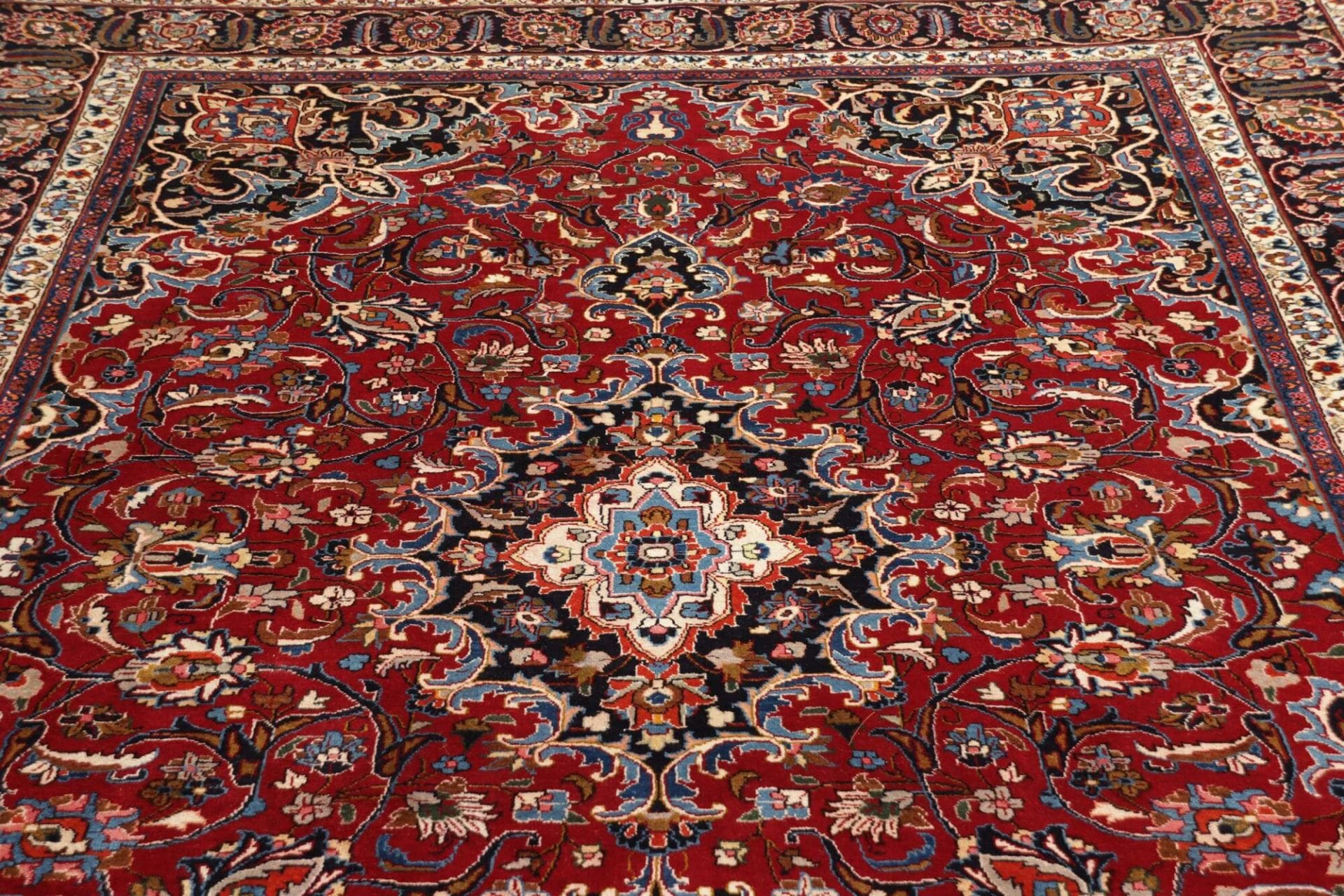 mashad-teppich-246-x-340cm-florale-muster-handgeknupft-perserteppich-8 Handgeknüpfter Mashhad Perserteppich 246 × 340 cm