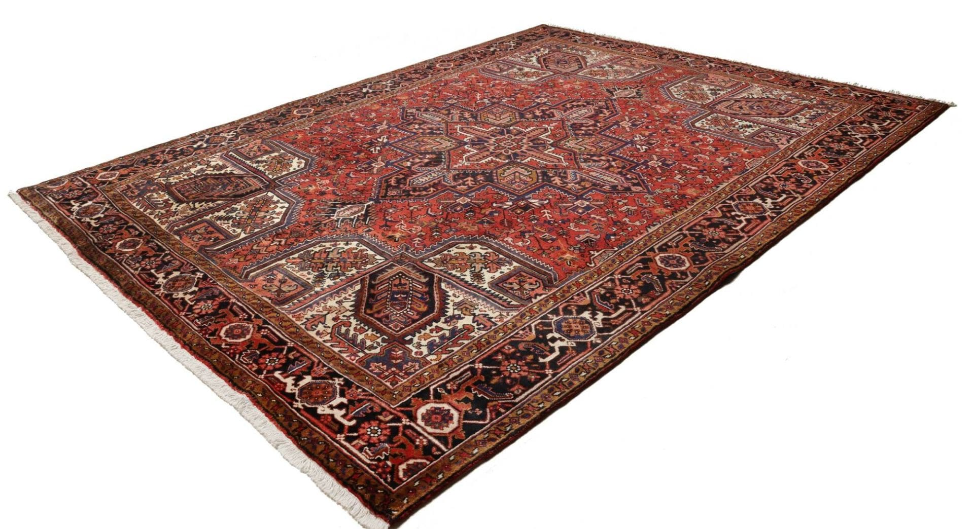 Heriz Perserteppich 263 × 336 cm aus Wolle, handgeknüpft