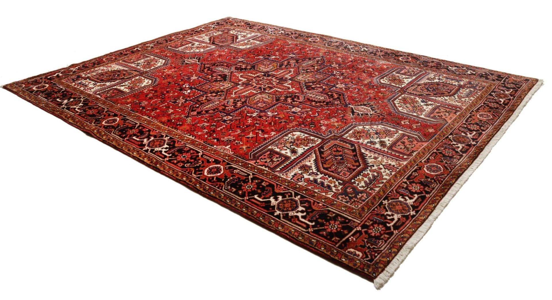 Heriz Perserteppich 263 × 336 cm aus Wolle, handgeknüpft