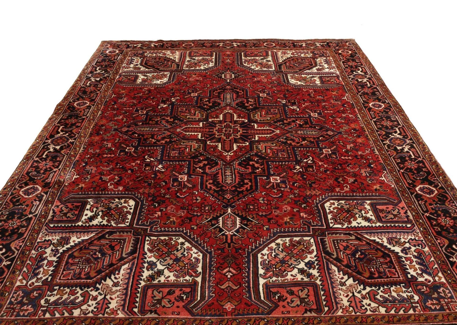 Heriz Perserteppich 263 × 336 cm aus Wolle, handgeknüpft