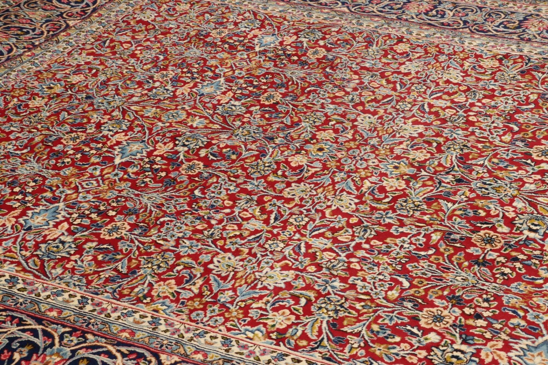 Kerman Perserteppich aus Iran, 261 × 350 cm