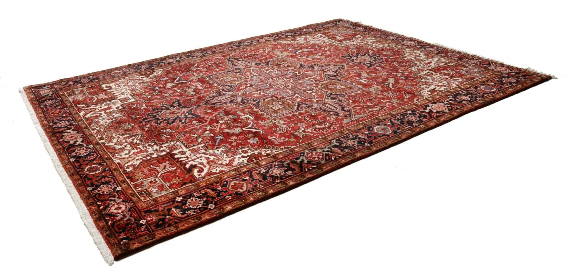 Handgeknüpfter Heriz Perserteppich, 256 × 340 cm, Wolle