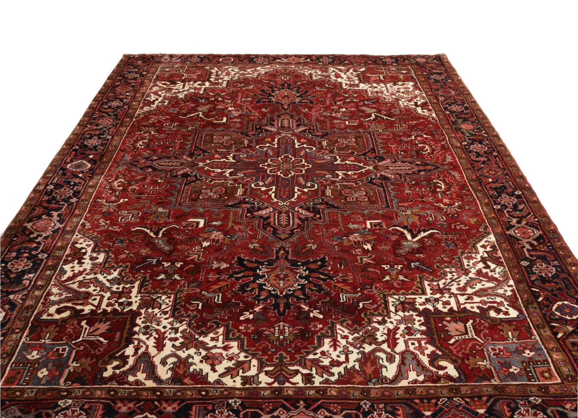 Handgeknüpfter Heriz Perserteppich, 256 × 340 cm, Wolle