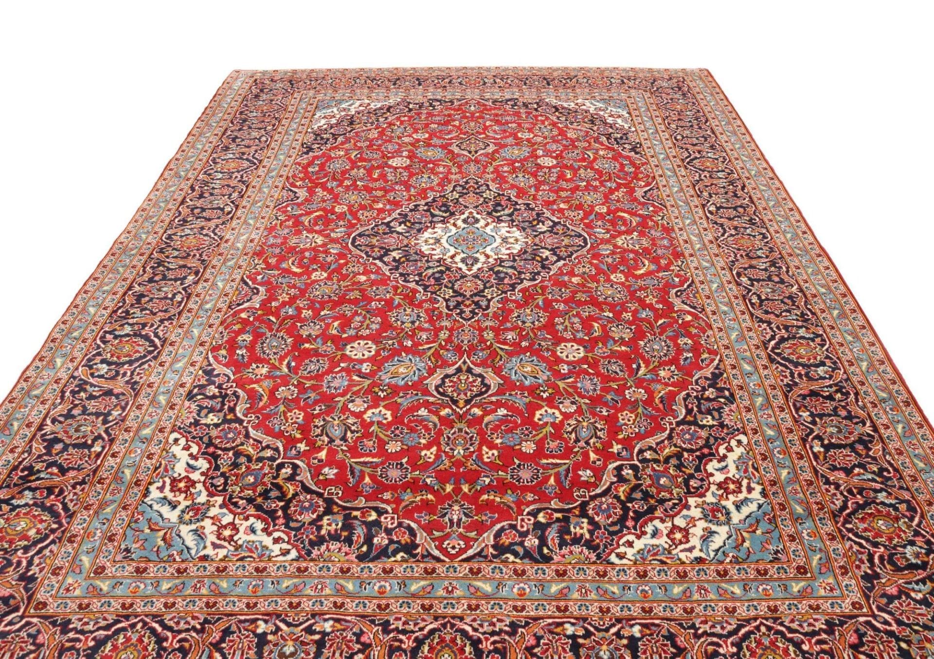 Kashan Perserteppich aus Iran, 253 × 356 cm