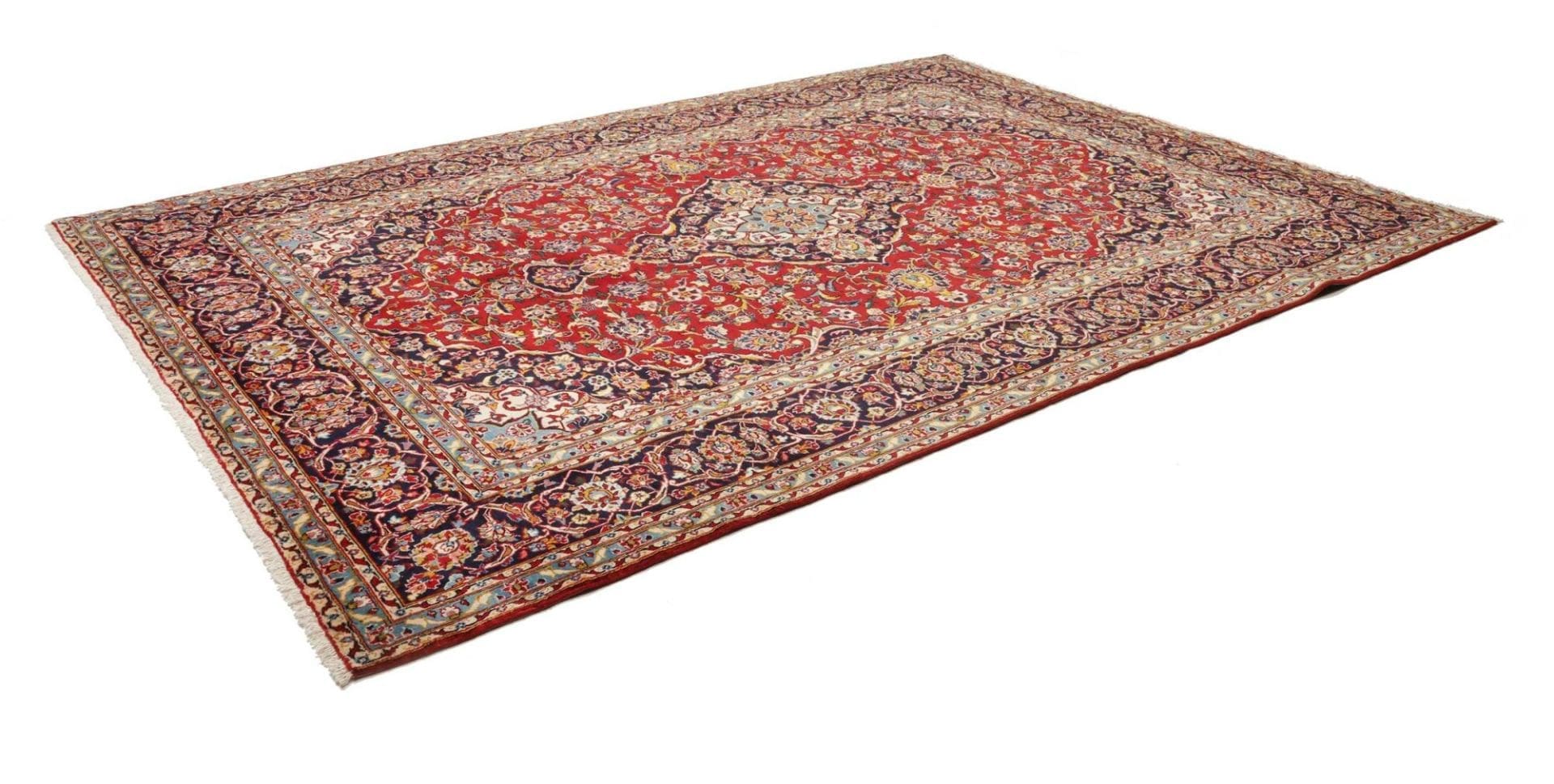 Kashan Perserteppich 253 × 357 cm aus Wolle, handgeknüpft