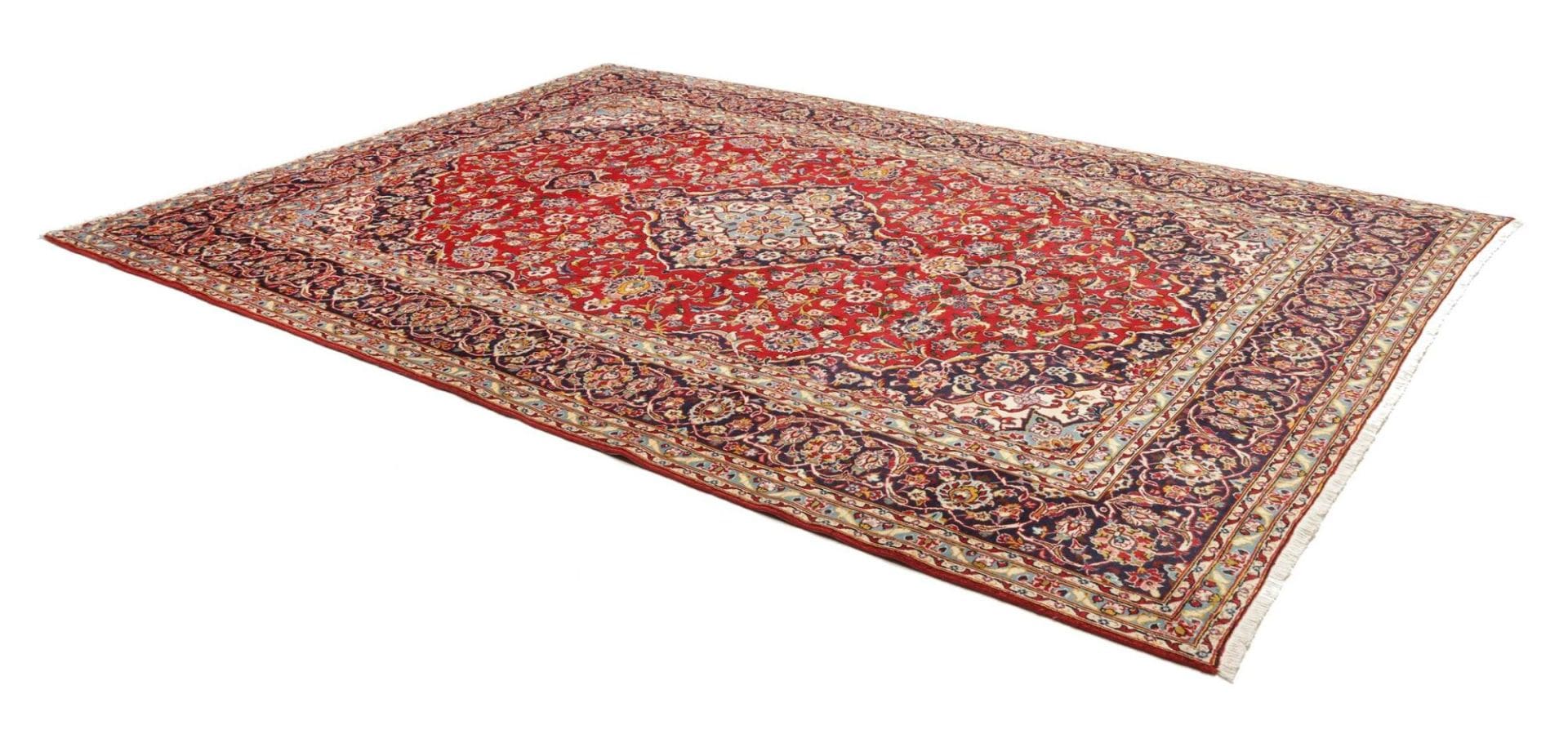 Kashan Perserteppich 253 × 357 cm aus Wolle, handgeknüpft