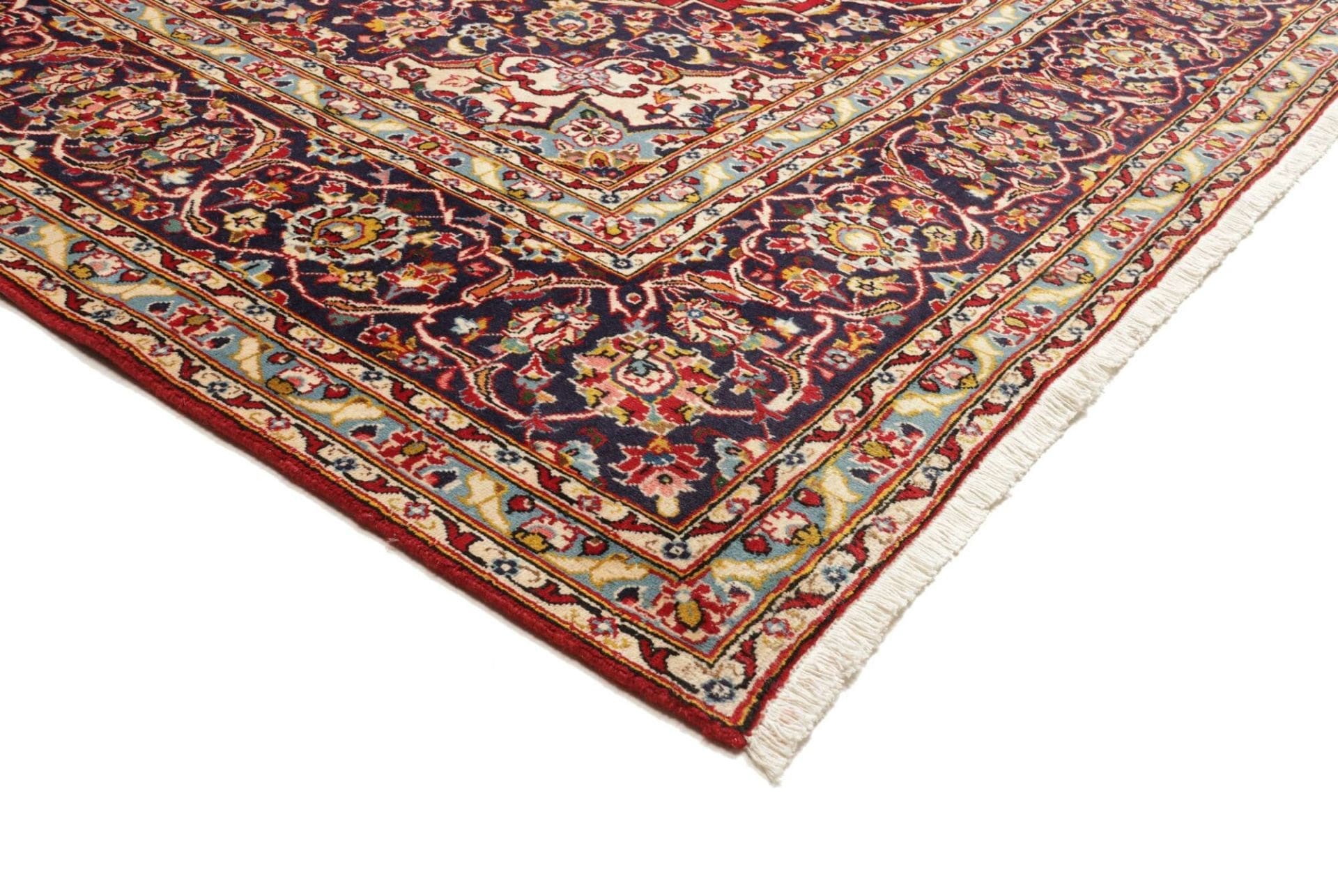 Kashan Perserteppich 253 × 357 cm aus Wolle, handgeknüpft