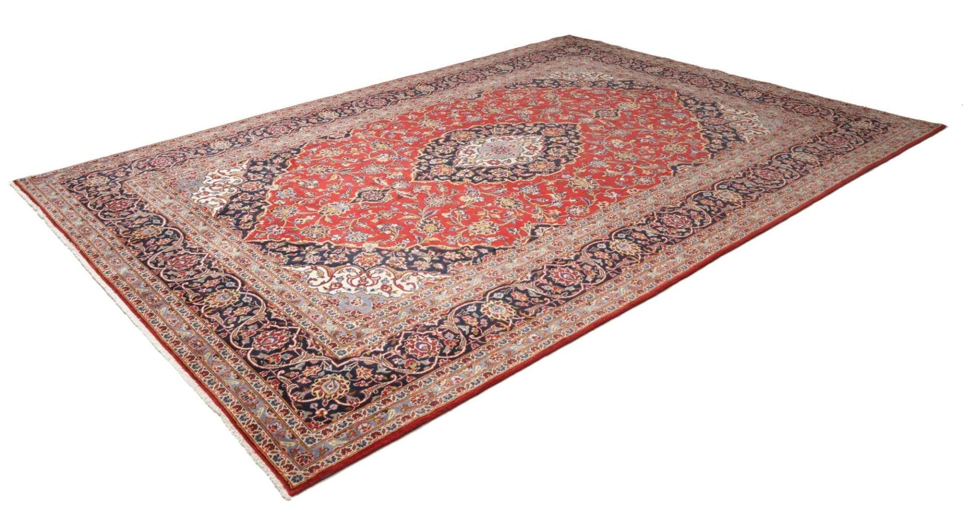 Handgeknüpfter Kashan Perserteppich 245 × 348 cm
