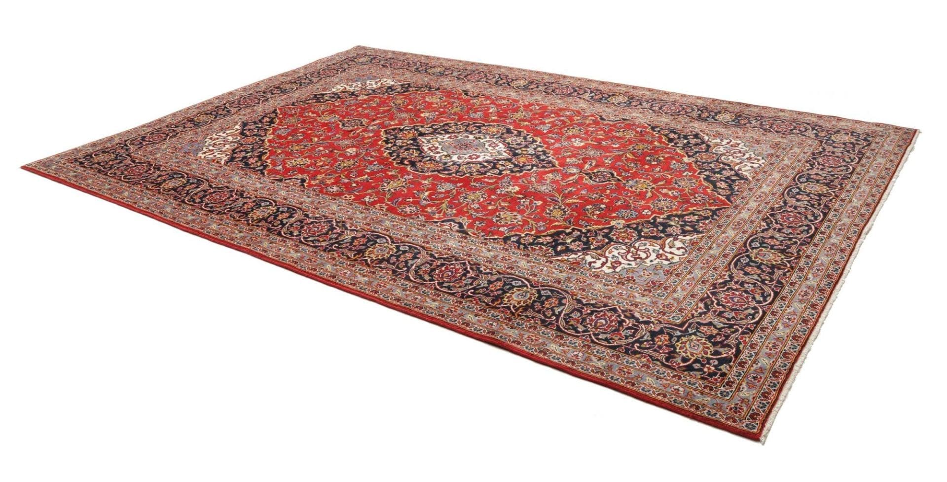 Handgeknüpfter Kashan Perserteppich 245 × 348 cm