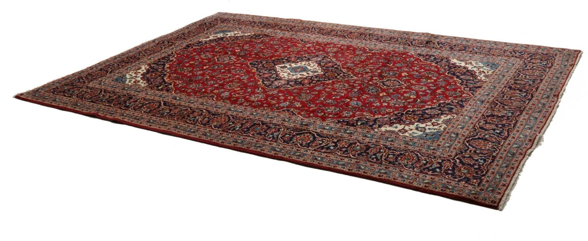 Handgeknüpfter Kashan Perserteppich, 250 × 355 cm, Wolle