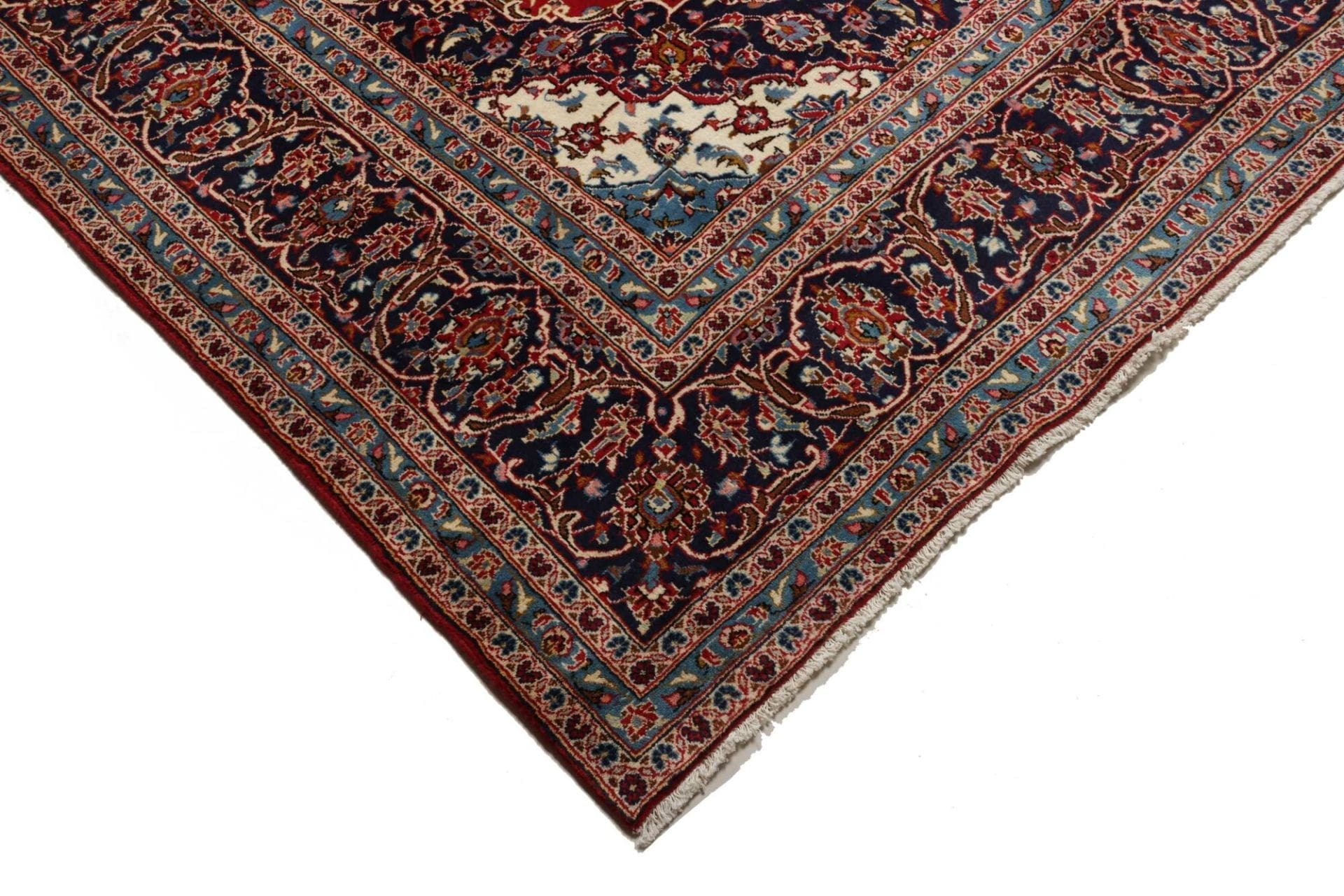 Handgeknüpfter Kashan Perserteppich, 250 × 355 cm, Wolle