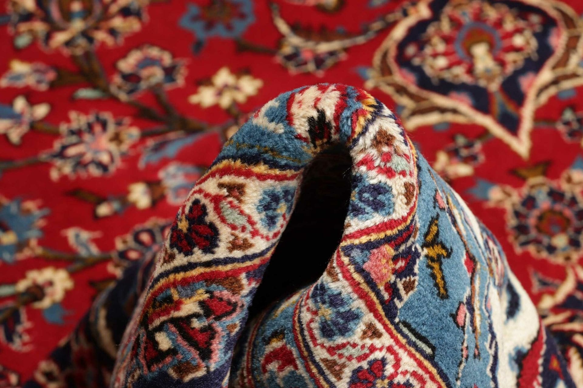 Handgeknüpfter Kashan Perserteppich, 250 × 355 cm, Wolle