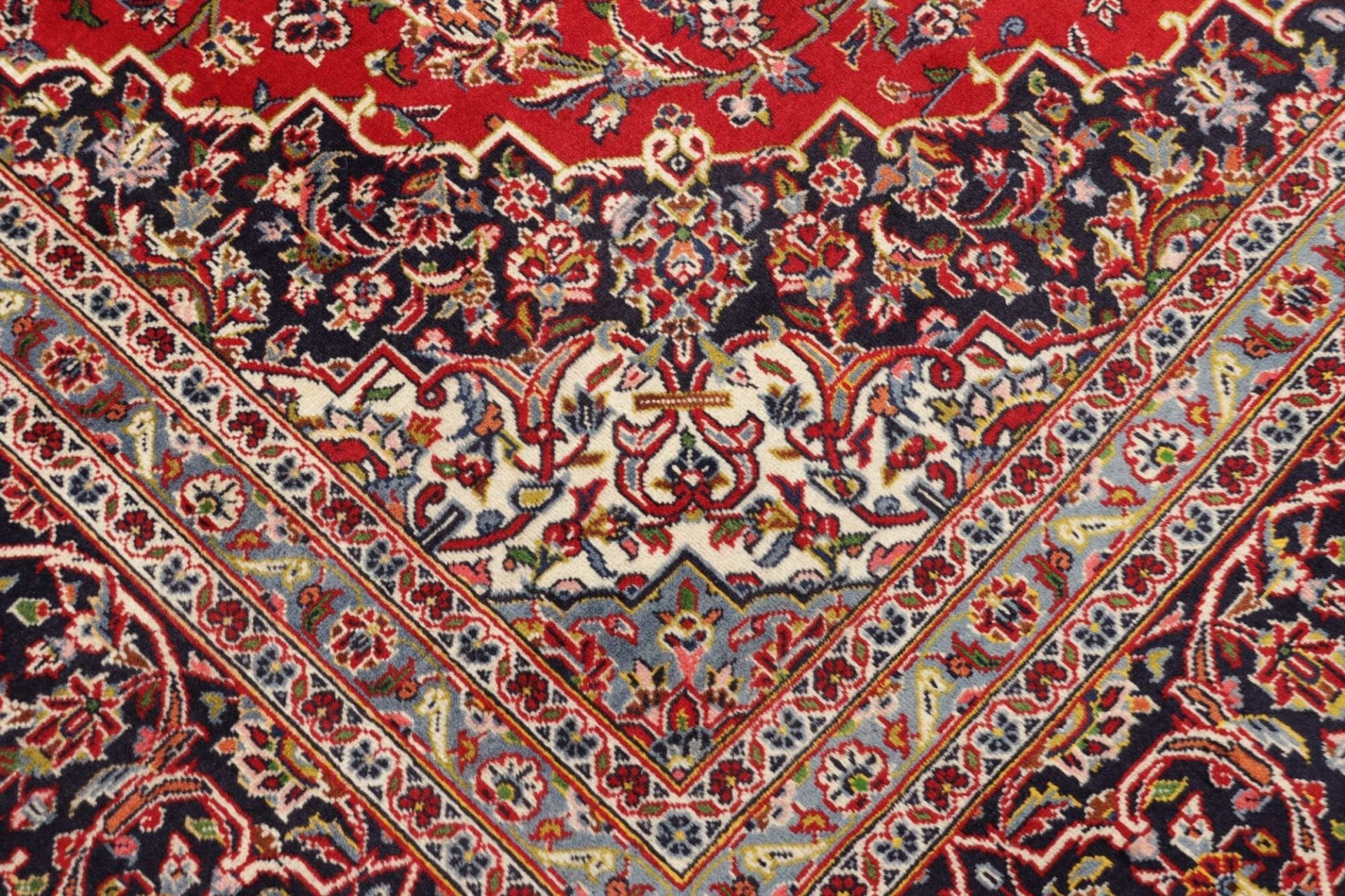 Handgeknüpfter Kashan Perserteppich, 255 × 350 cm, Wolle