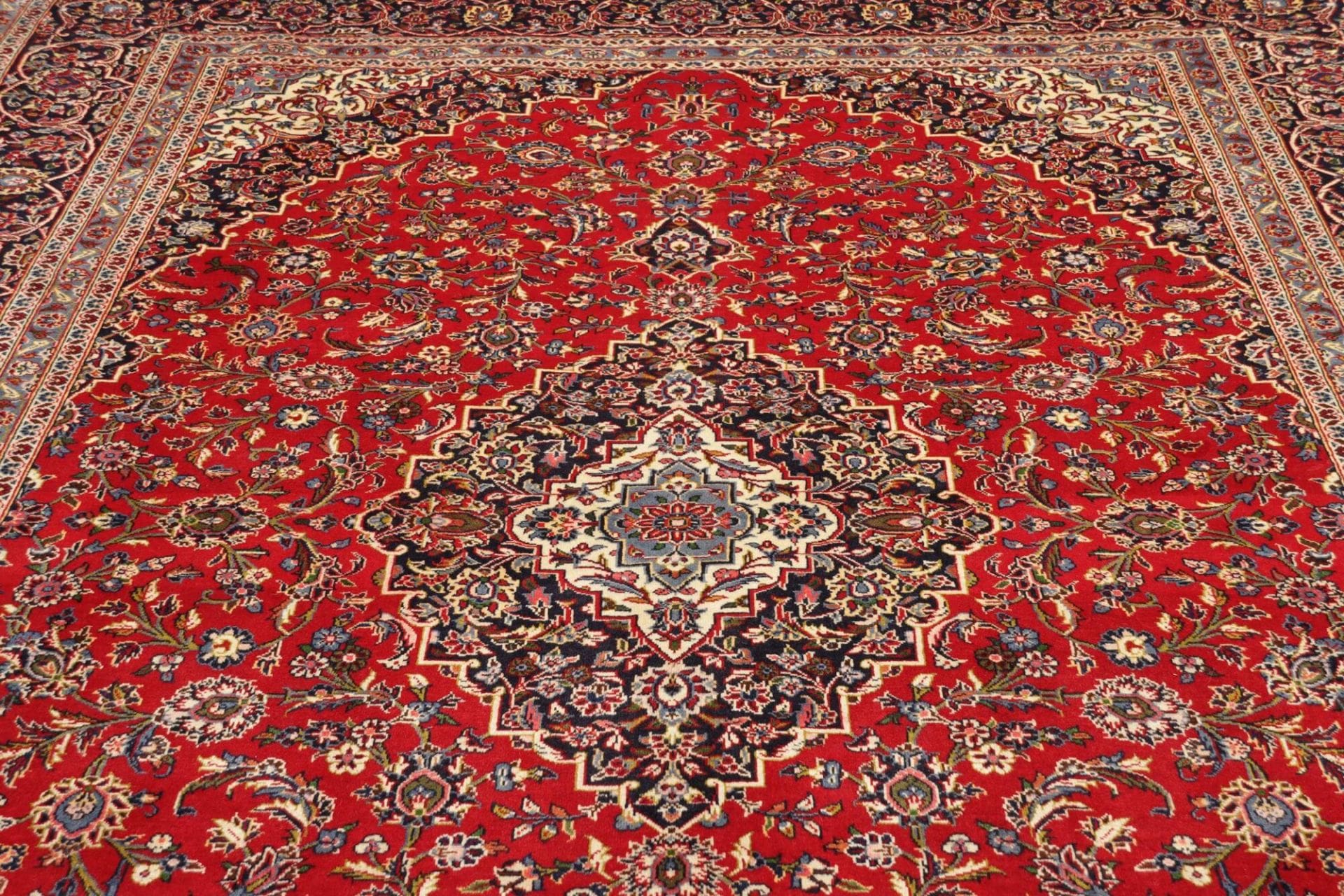 Handgeknüpfter Kashan Perserteppich, 255 × 350 cm, Wolle