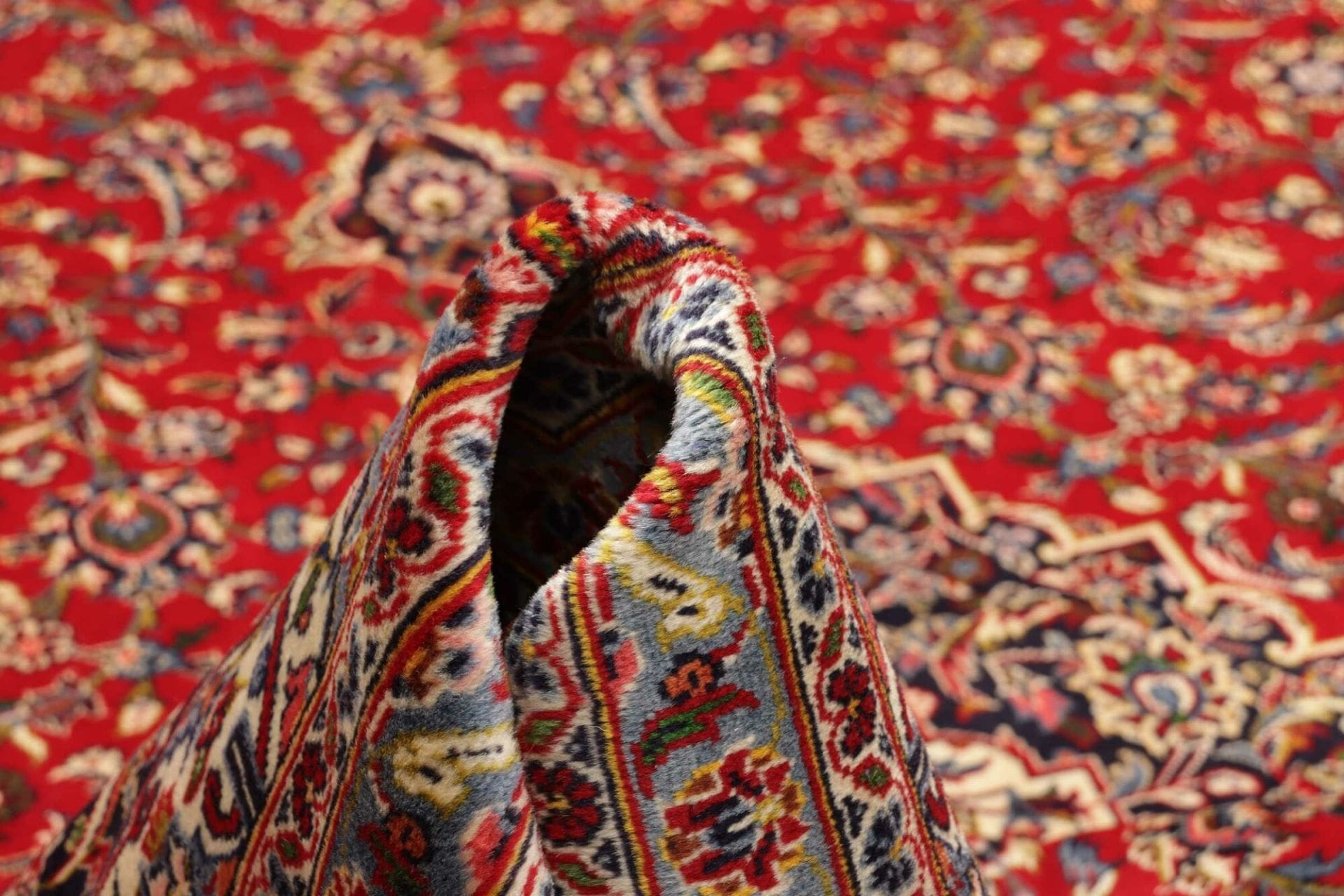 Handgeknüpfter Kashan Perserteppich, 255 × 350 cm, Wolle