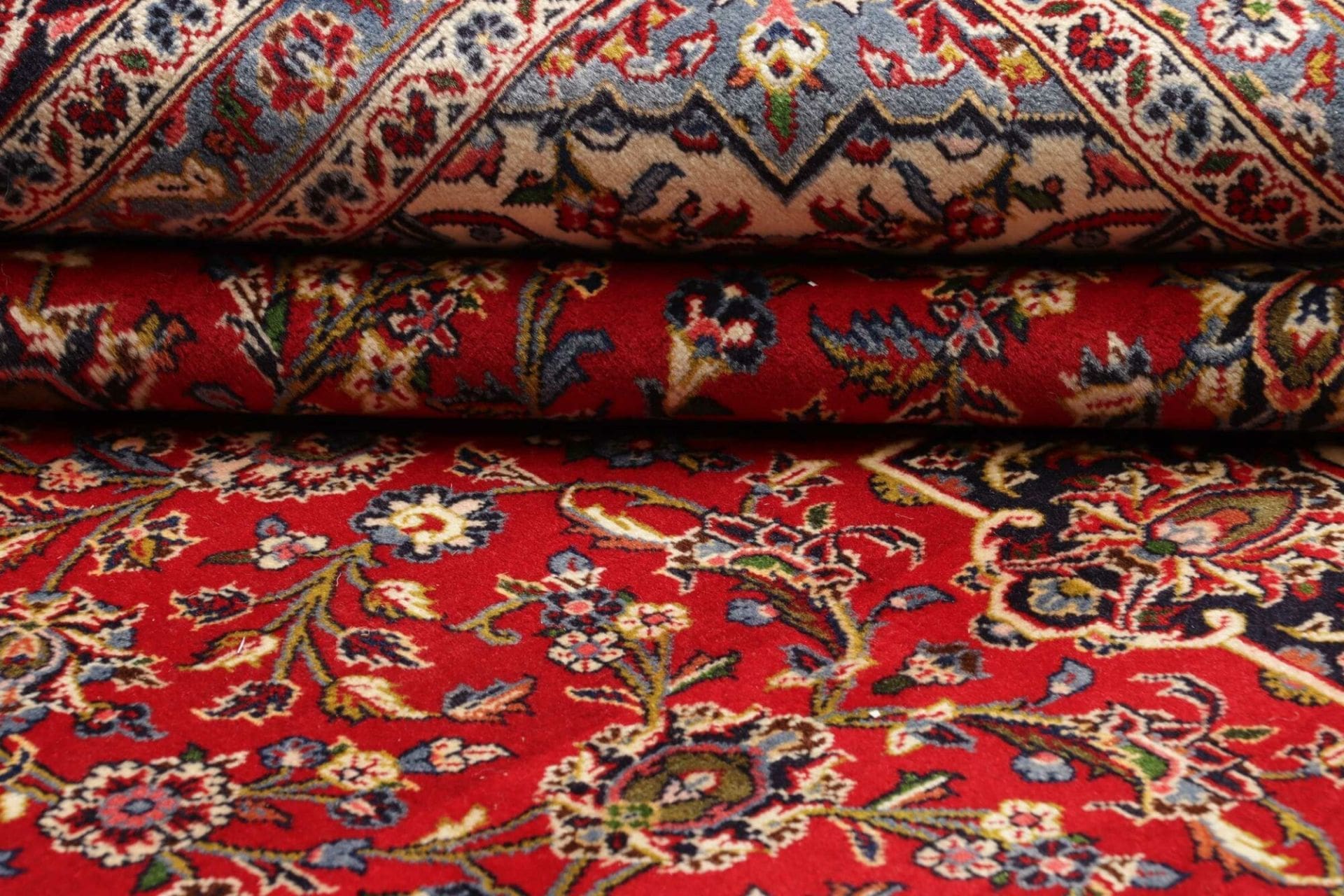Handgeknüpfter Kashan Perserteppich, 255 × 350 cm, Wolle