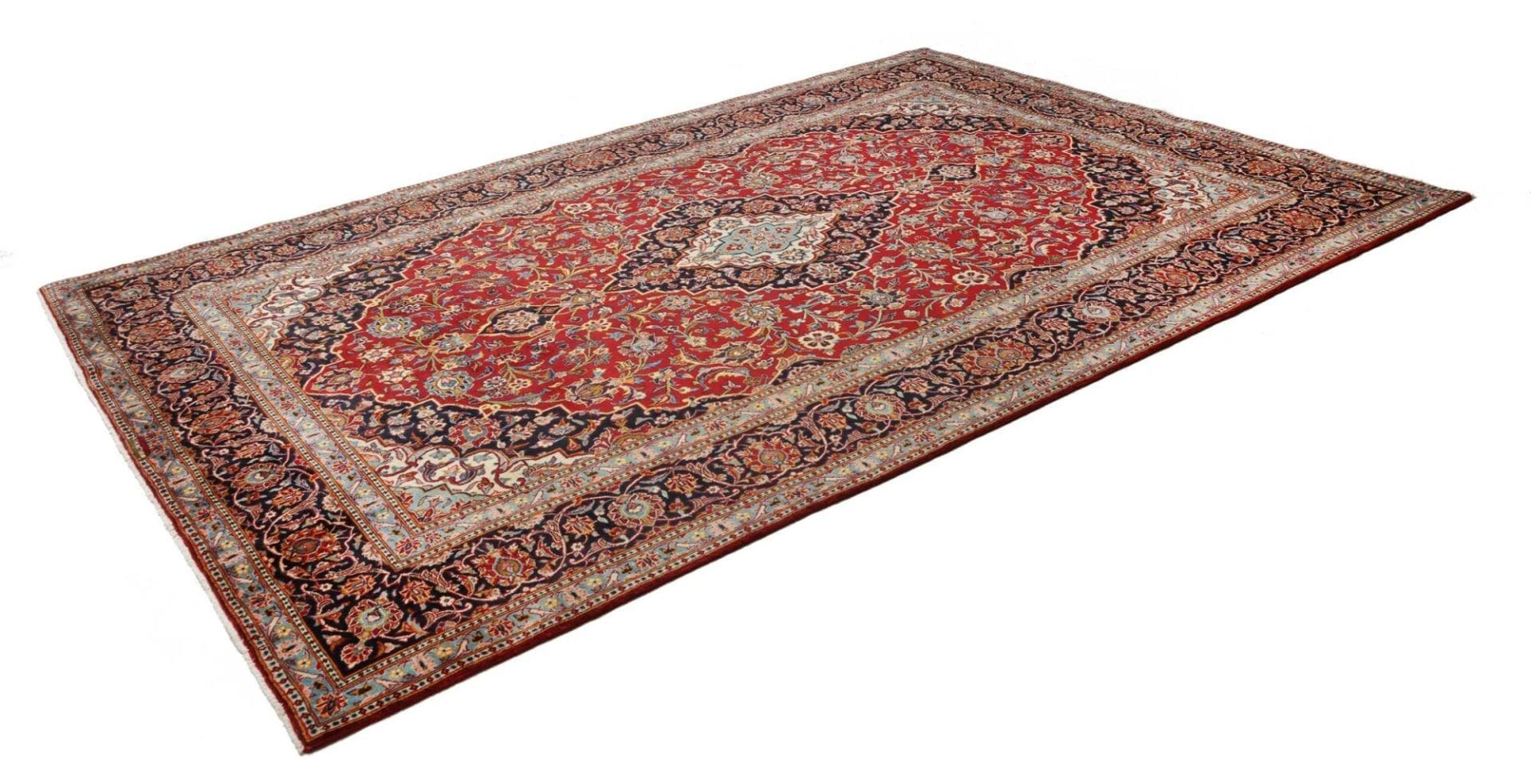 Handgeknüpfter Kashan Perserteppich 230 × 334 cm