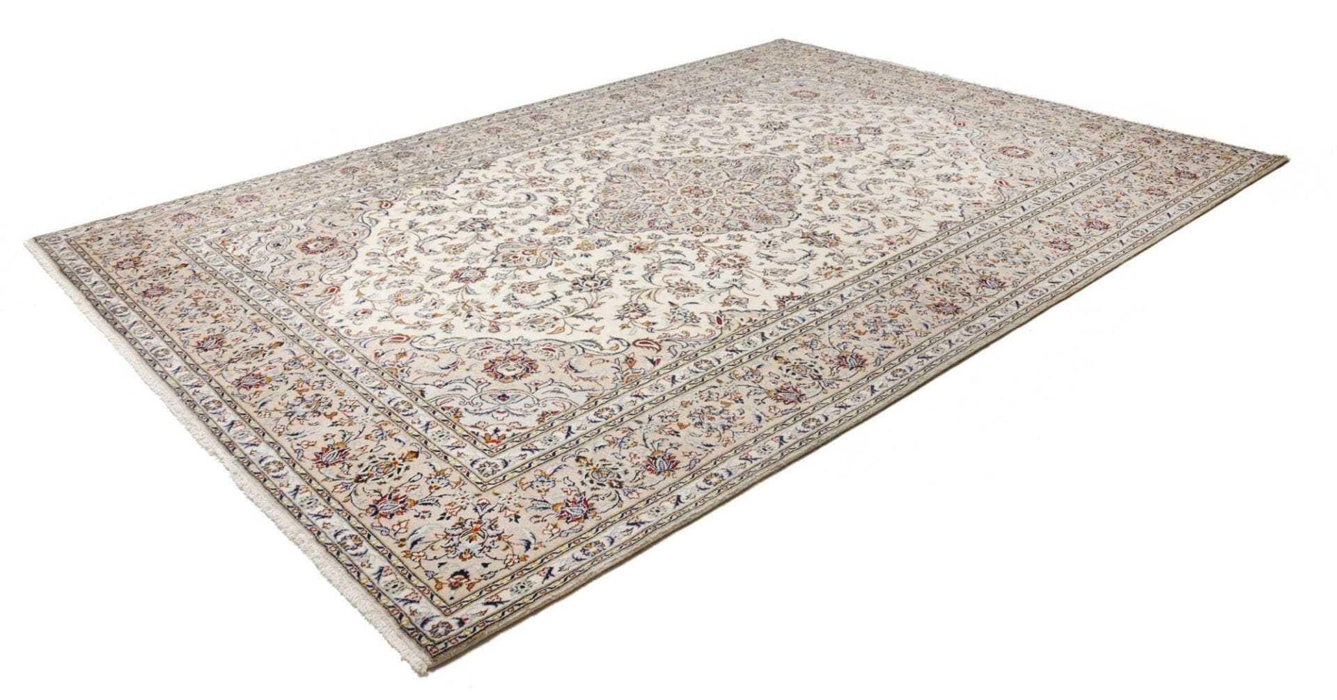 Kashan Perserteppich 246 × 350 cm aus Wolle, handgeknüpft