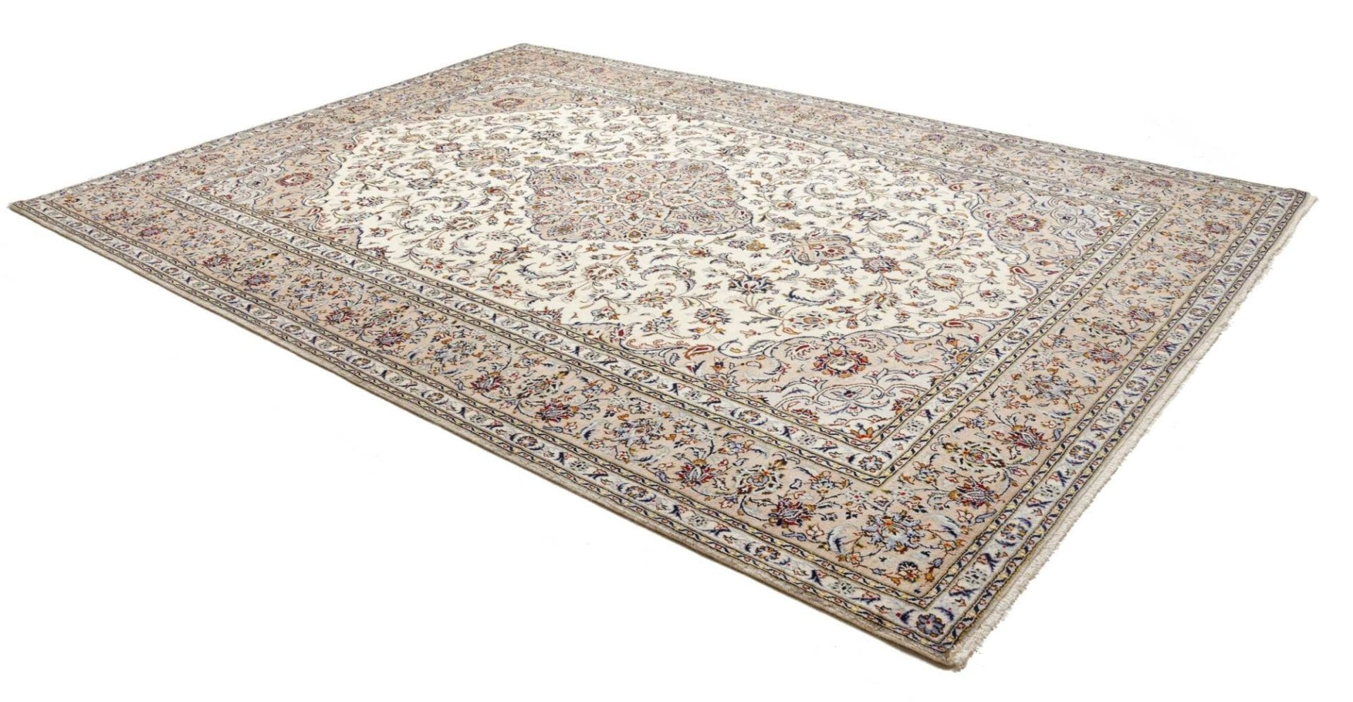 Kashan Perserteppich 246 × 350 cm aus Wolle, handgeknüpft