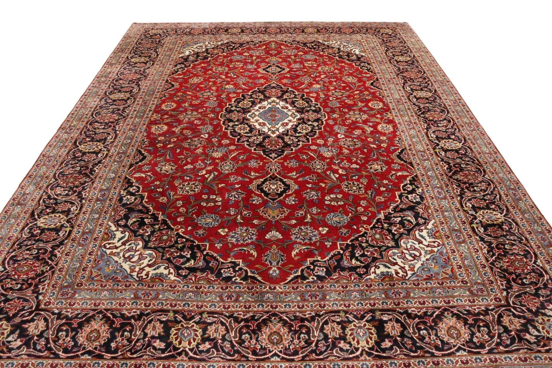 Kashan Perserteppich 253 × 347 cm aus Wolle, handgeknüpft