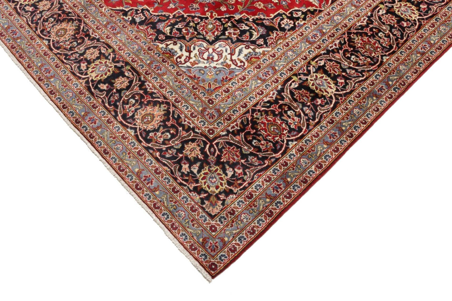 Kashan Perserteppich 253 × 347 cm aus Wolle, handgeknüpft