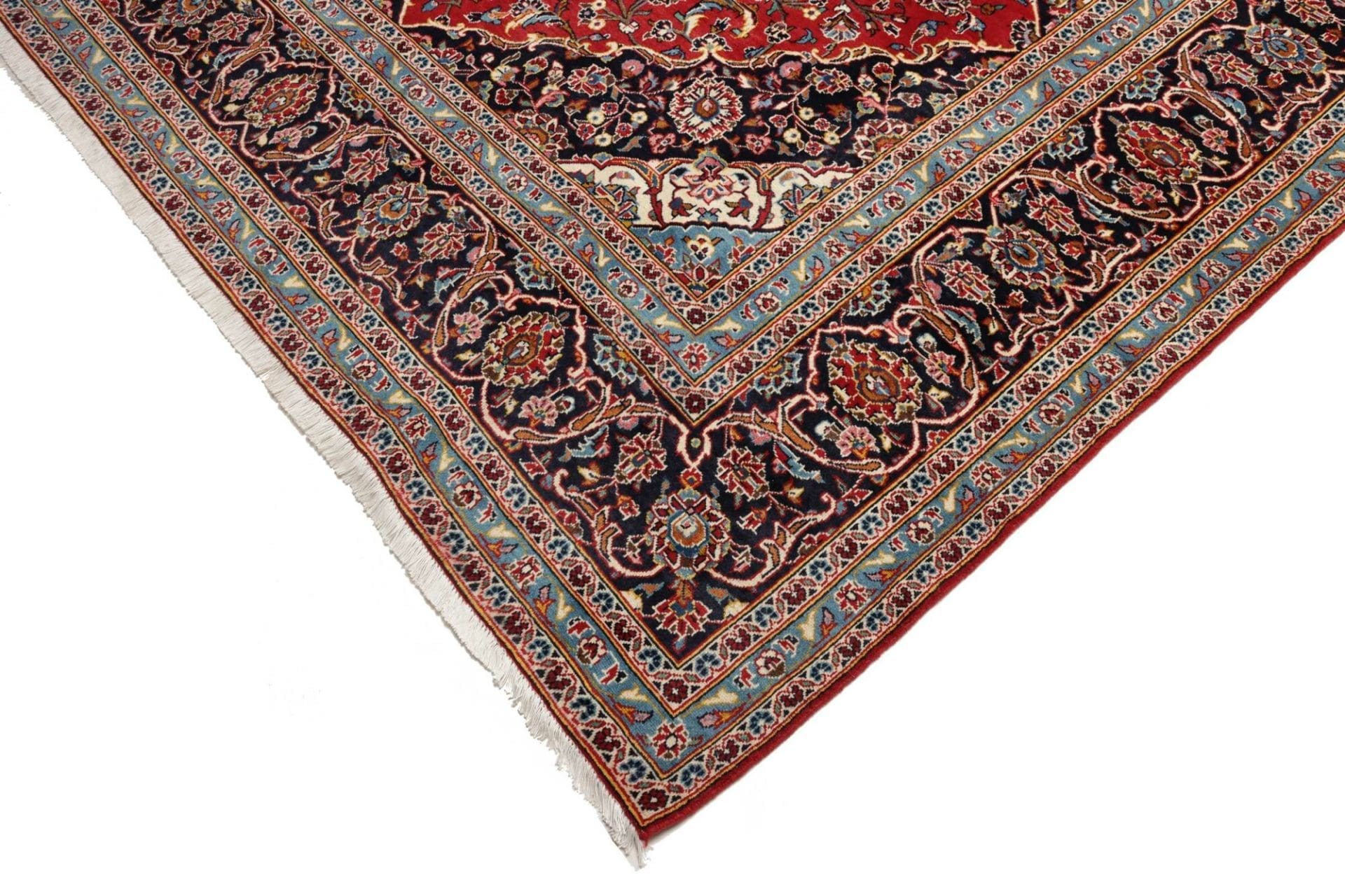 Handgeknüpfter Kashan Perserteppich, 249 × 354 cm, Wolle