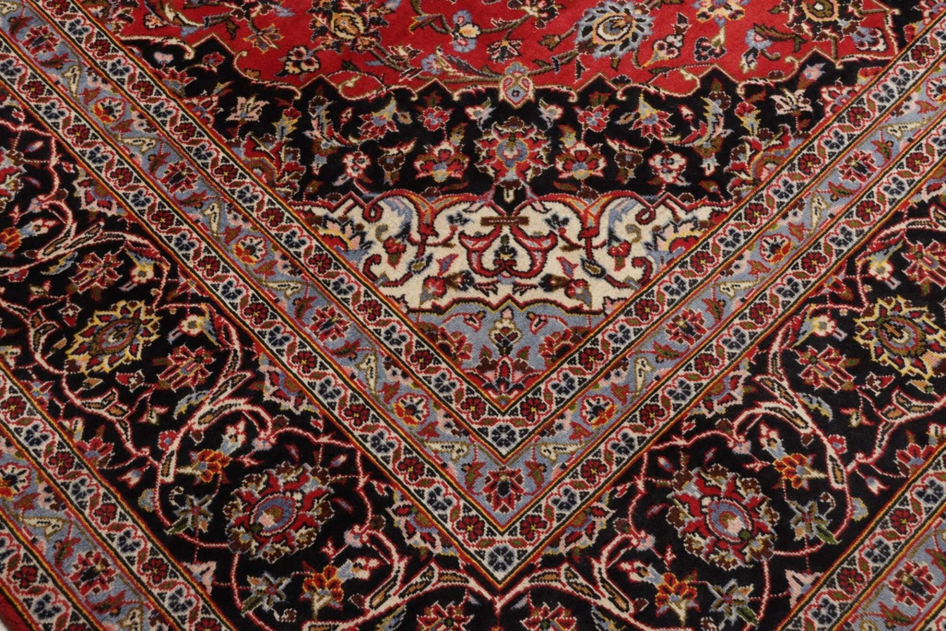 Handgeknüpfter Kashan Perserteppich 256 × 366 cm