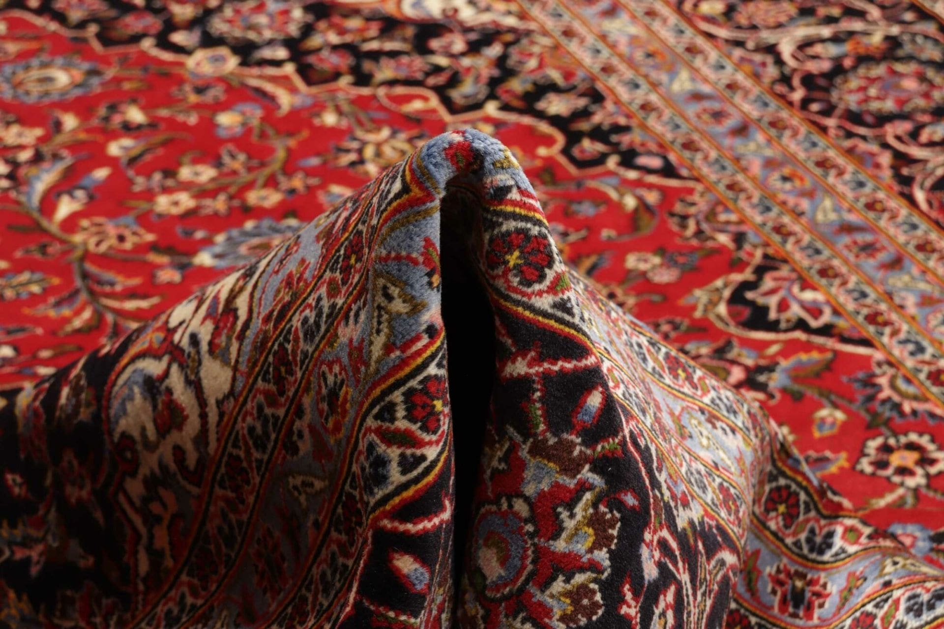 Handgeknüpfter Kashan Perserteppich 256 × 366 cm