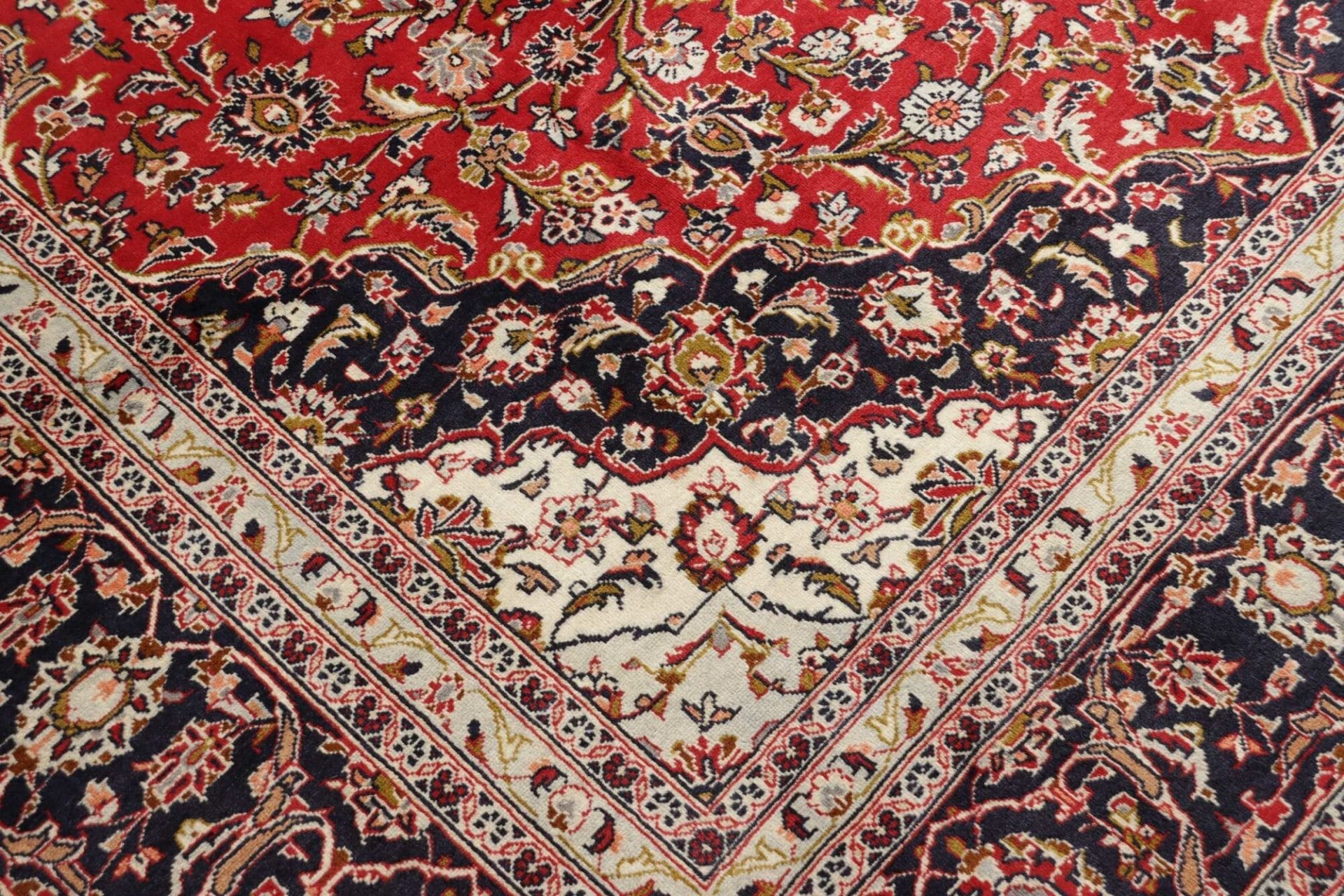Kashan Perserteppich aus Iran, 258 × 364 cm