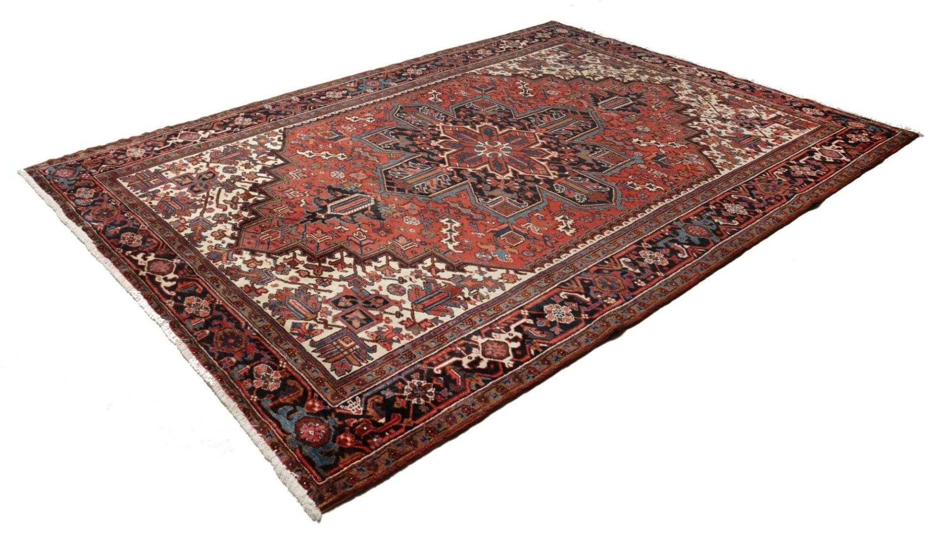 Handgeknüpfter Heriz Perserteppich, 243 × 330 cm, Wolle