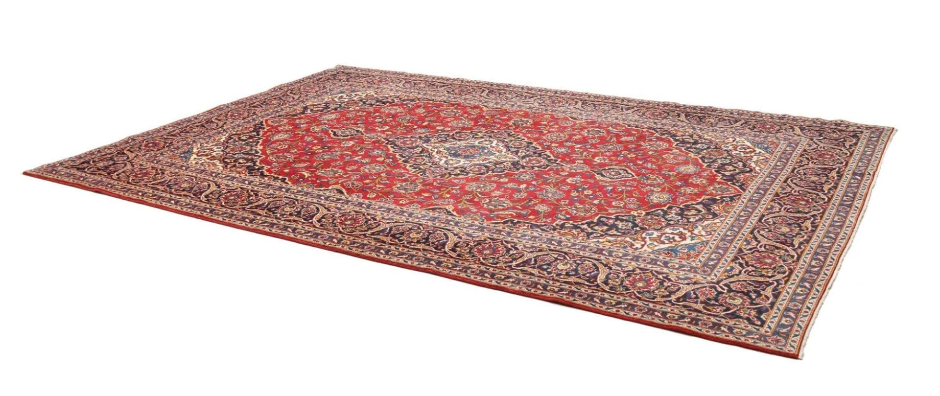 Kashan Perserteppich 253 × 363 cm aus Wolle, handgeknüpft