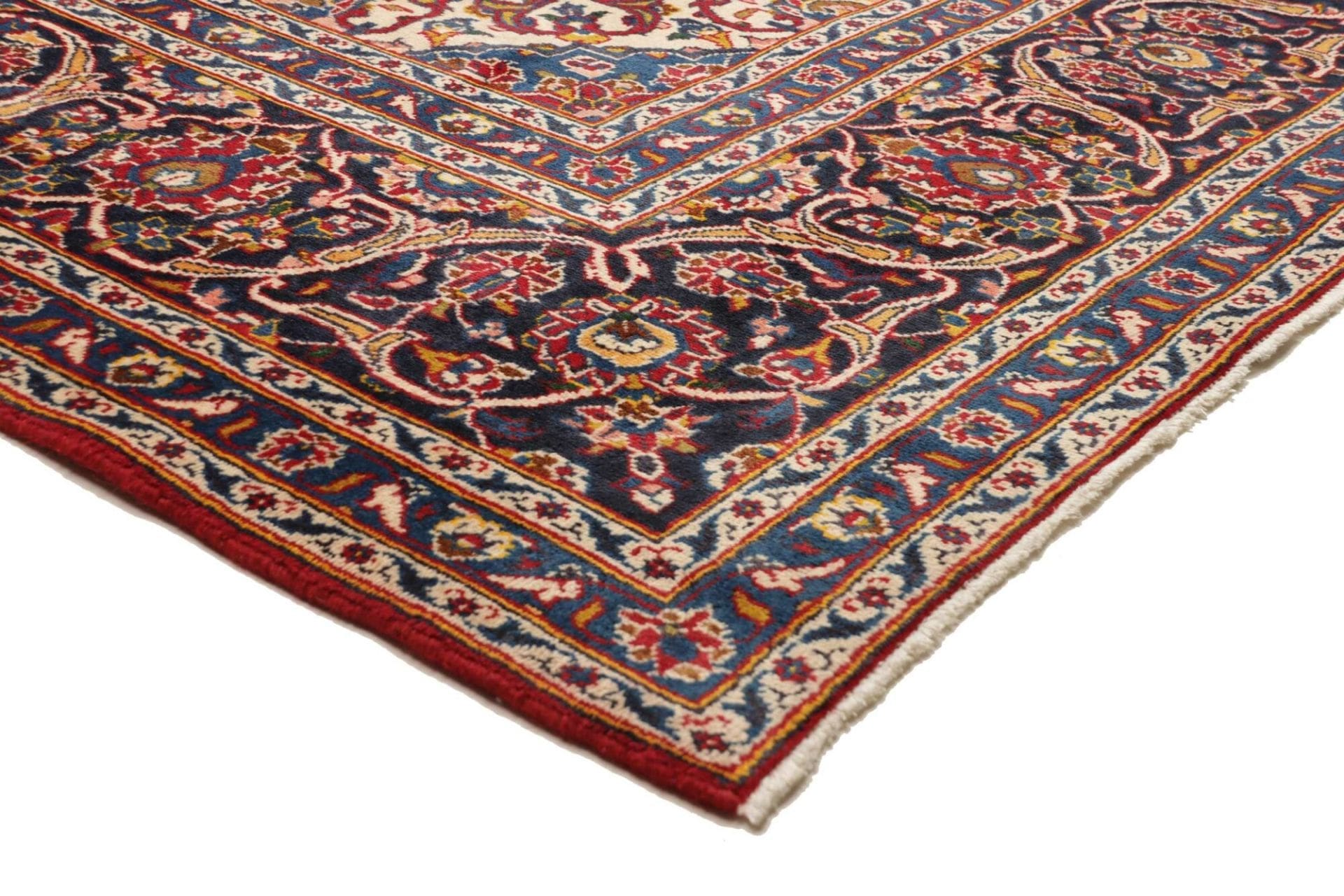 Kashan Perserteppich 253 × 363 cm aus Wolle, handgeknüpft